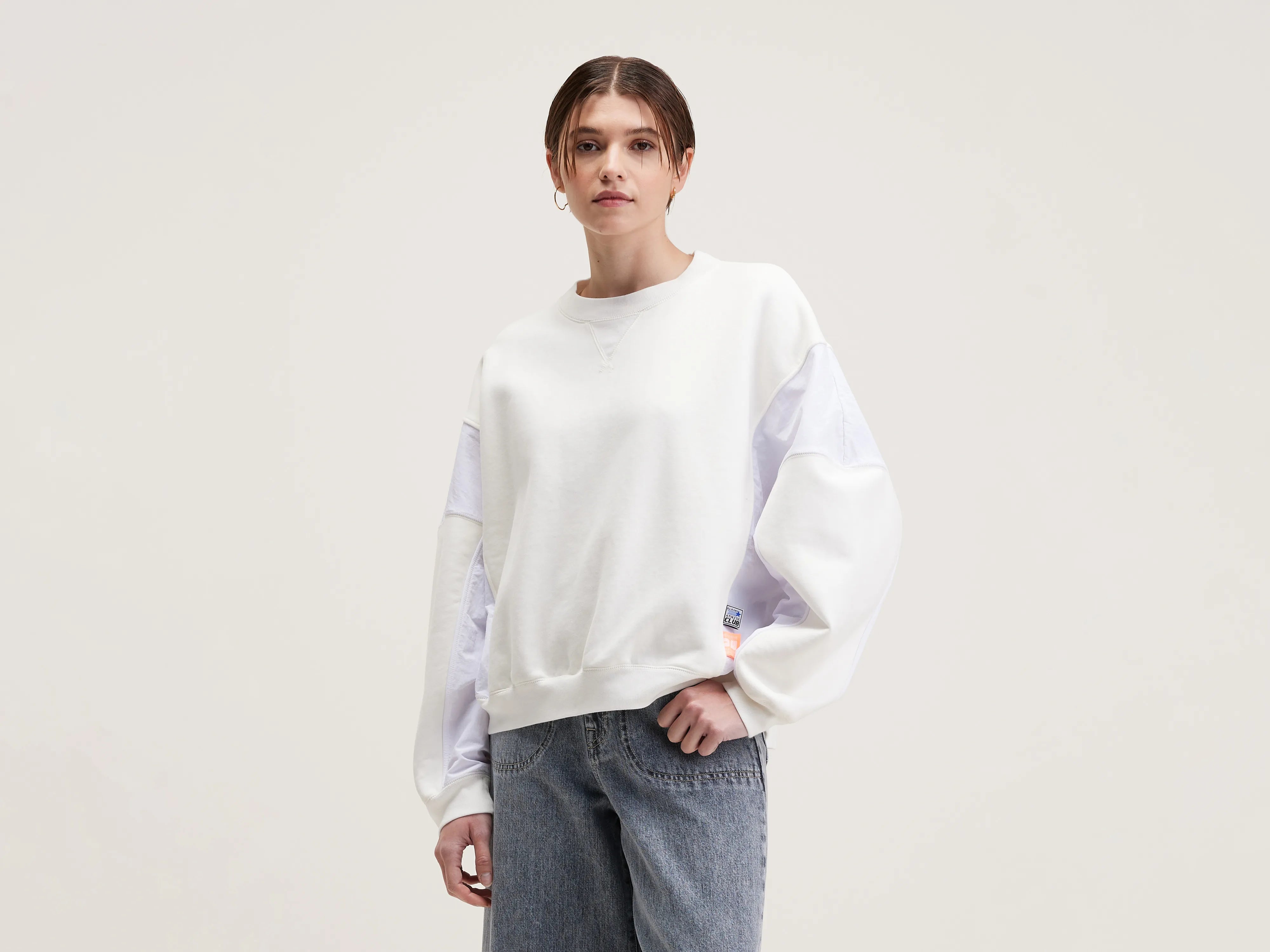 Flips Ronde Hals Sweatshirt - Vintage white Voor Dames | Bellerose