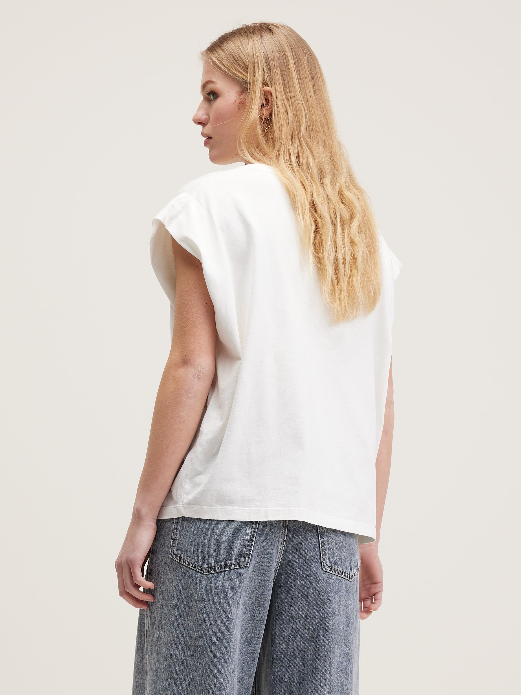 T-shirt En Coton Vice - Vintage white Pour Femme | Bellerose