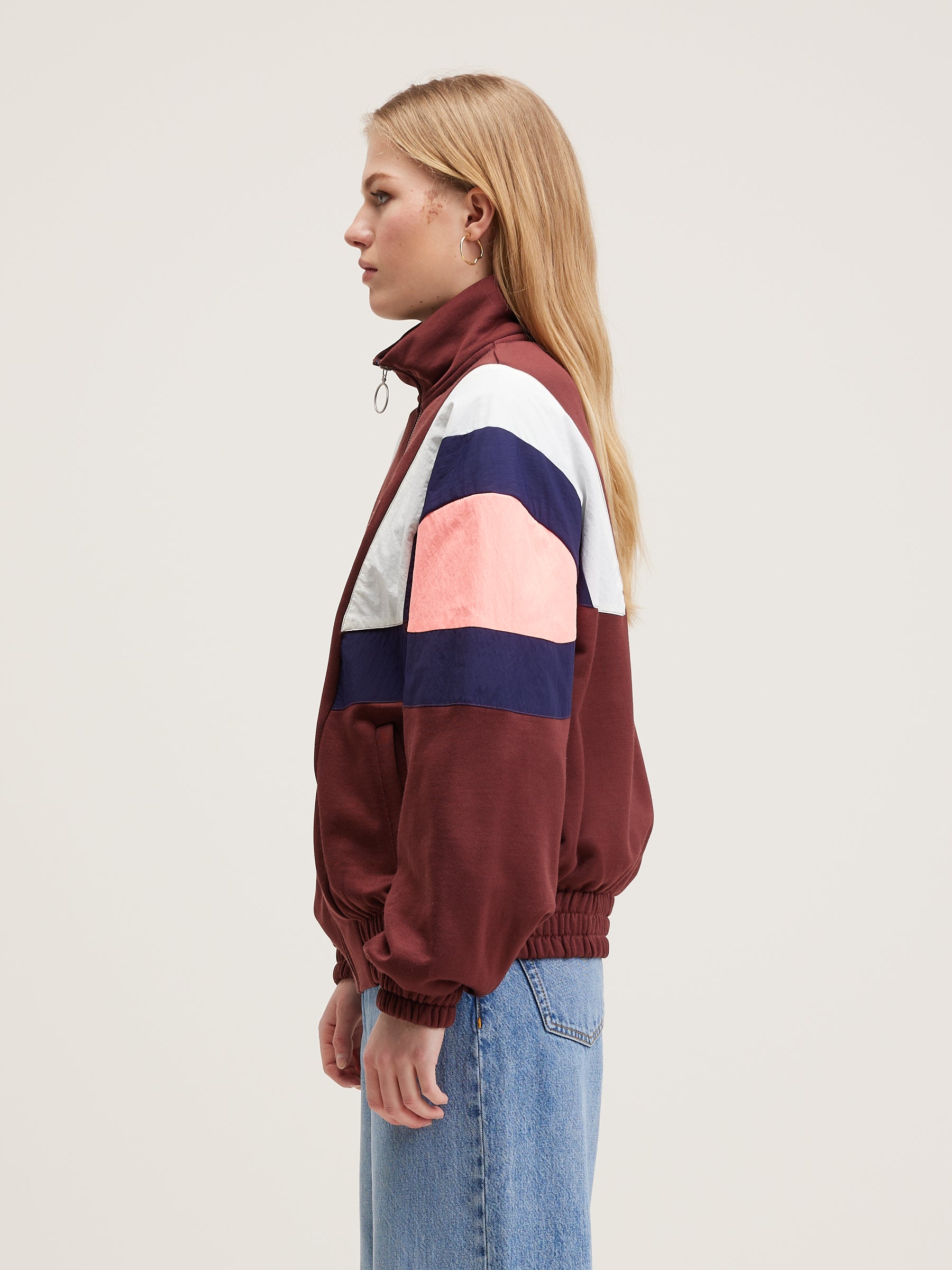 Arenda Zip-up Sweatshirt - Grenat For Women | Bellerose