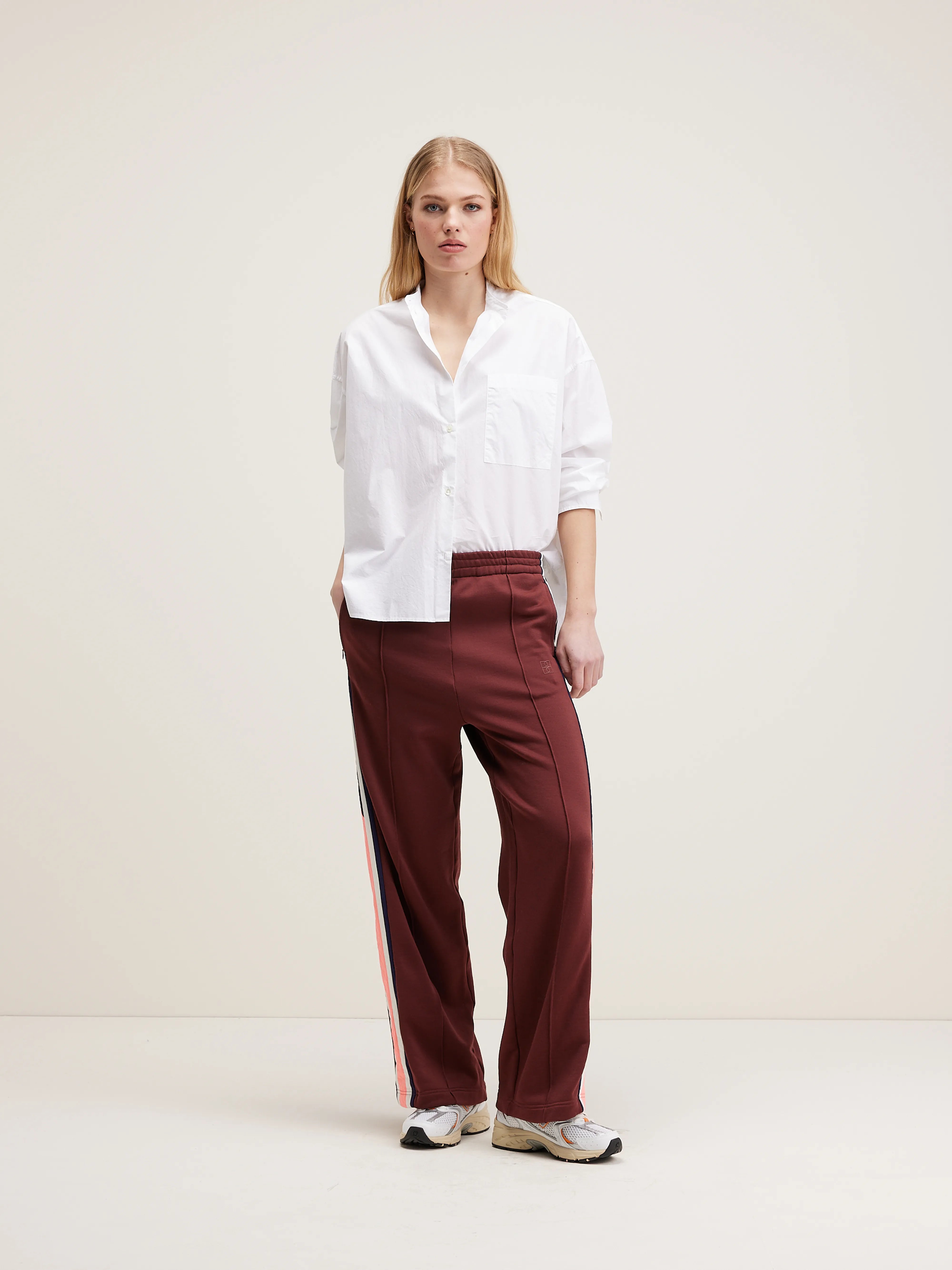 Pantalon Large Tania - Grenat Pour Femme | Bellerose