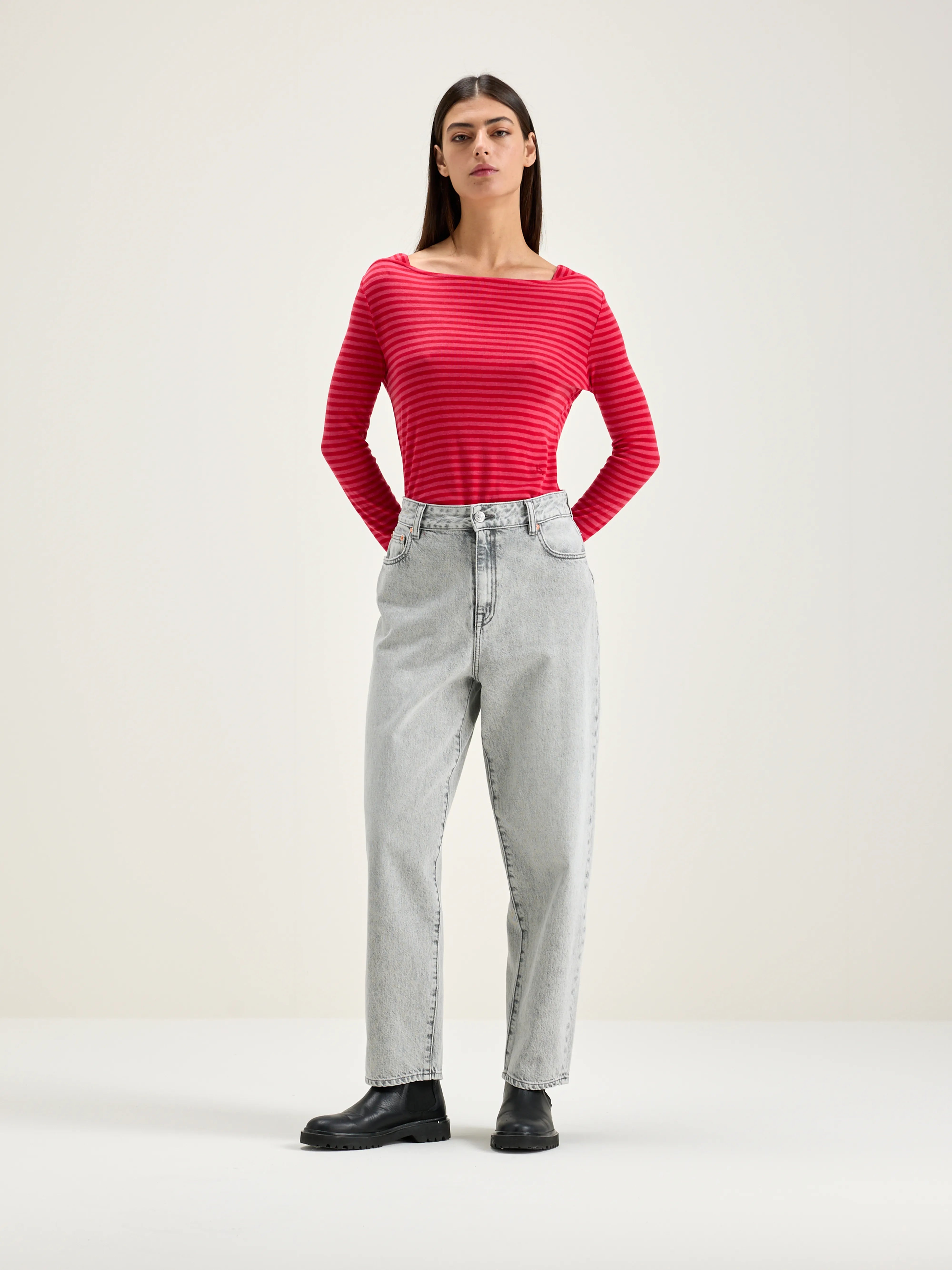 Veras Slim T-shirt - Braise / Fushia For Women | Bellerose