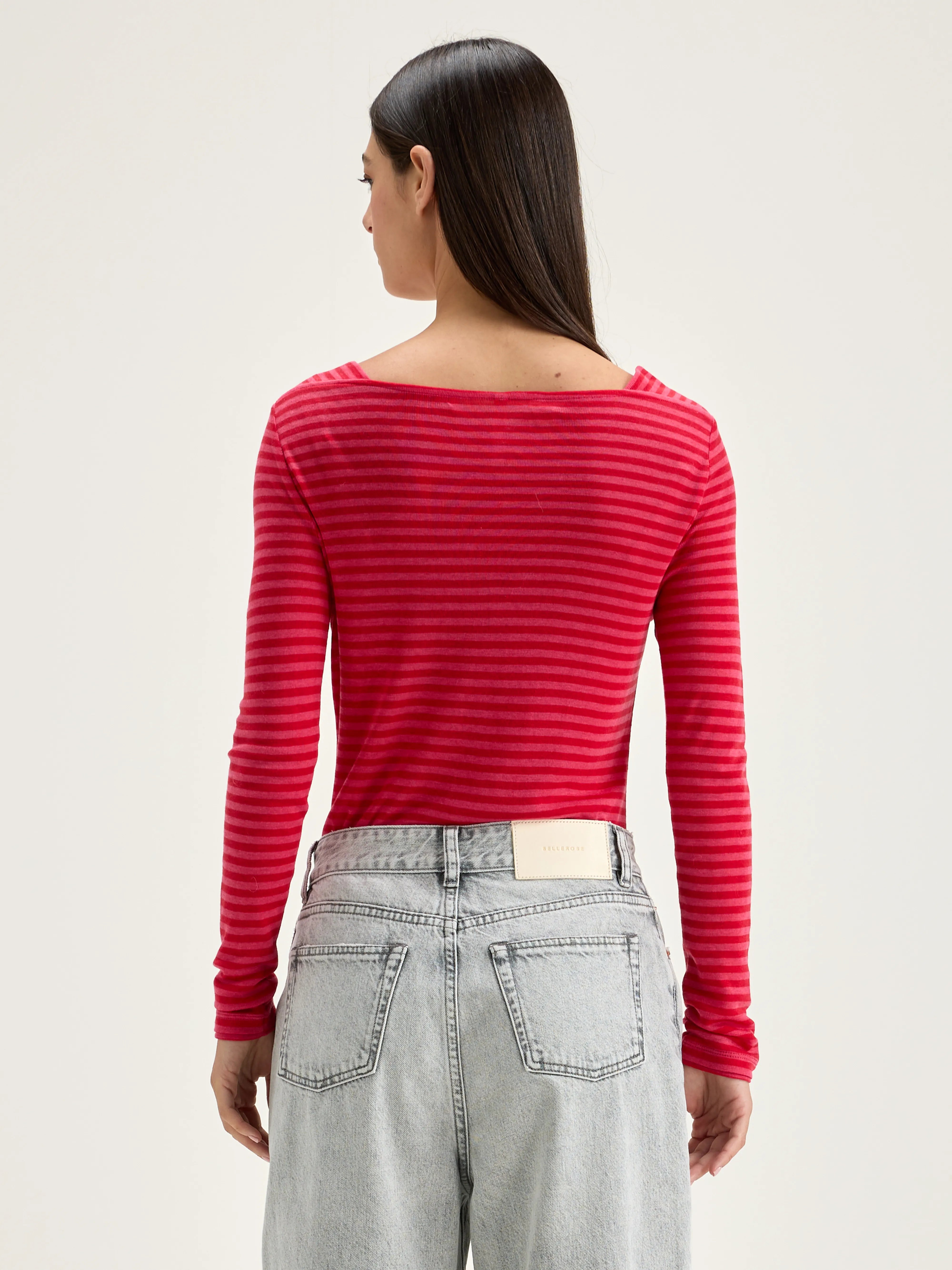 Veras Slim T-shirt - Braise / Fushia For Women | Bellerose