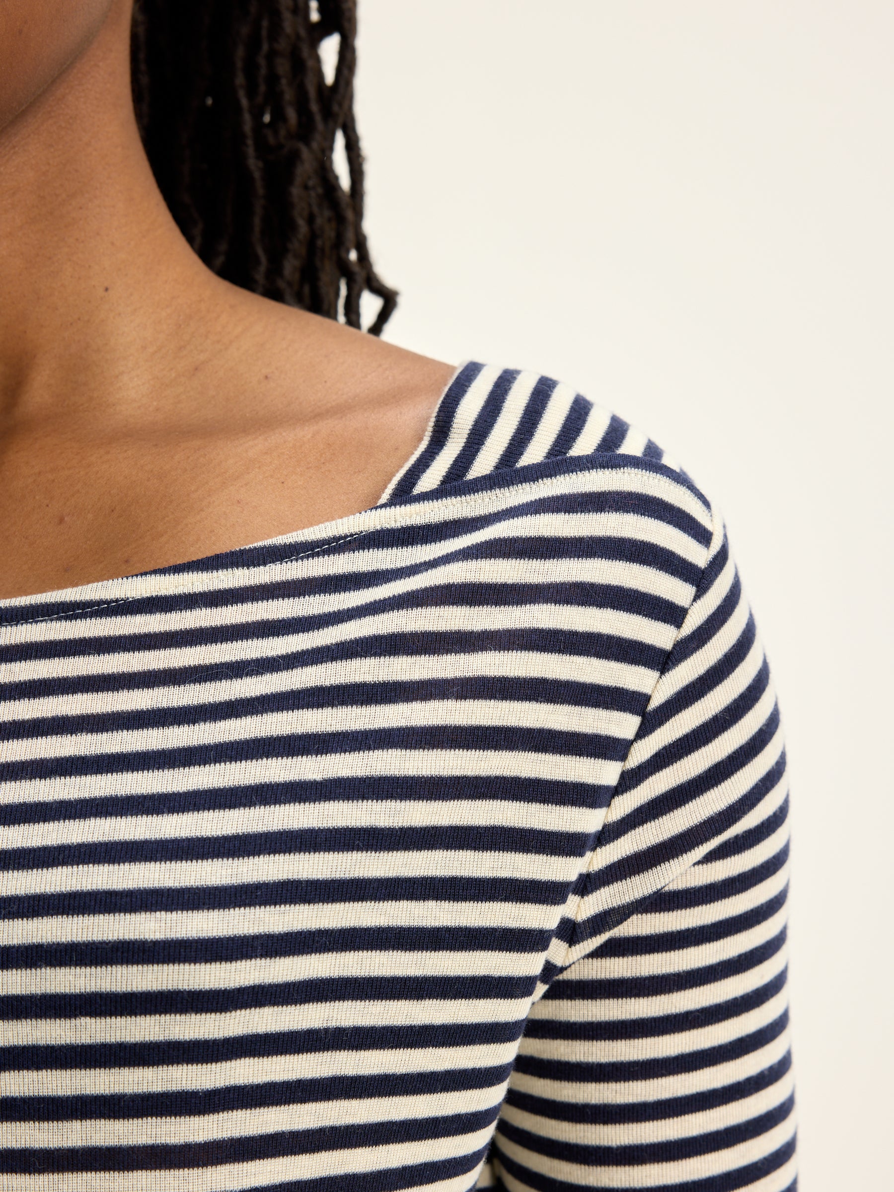 Veras Slim T-shirt - Naval / Shell Voor Dames | Bellerose