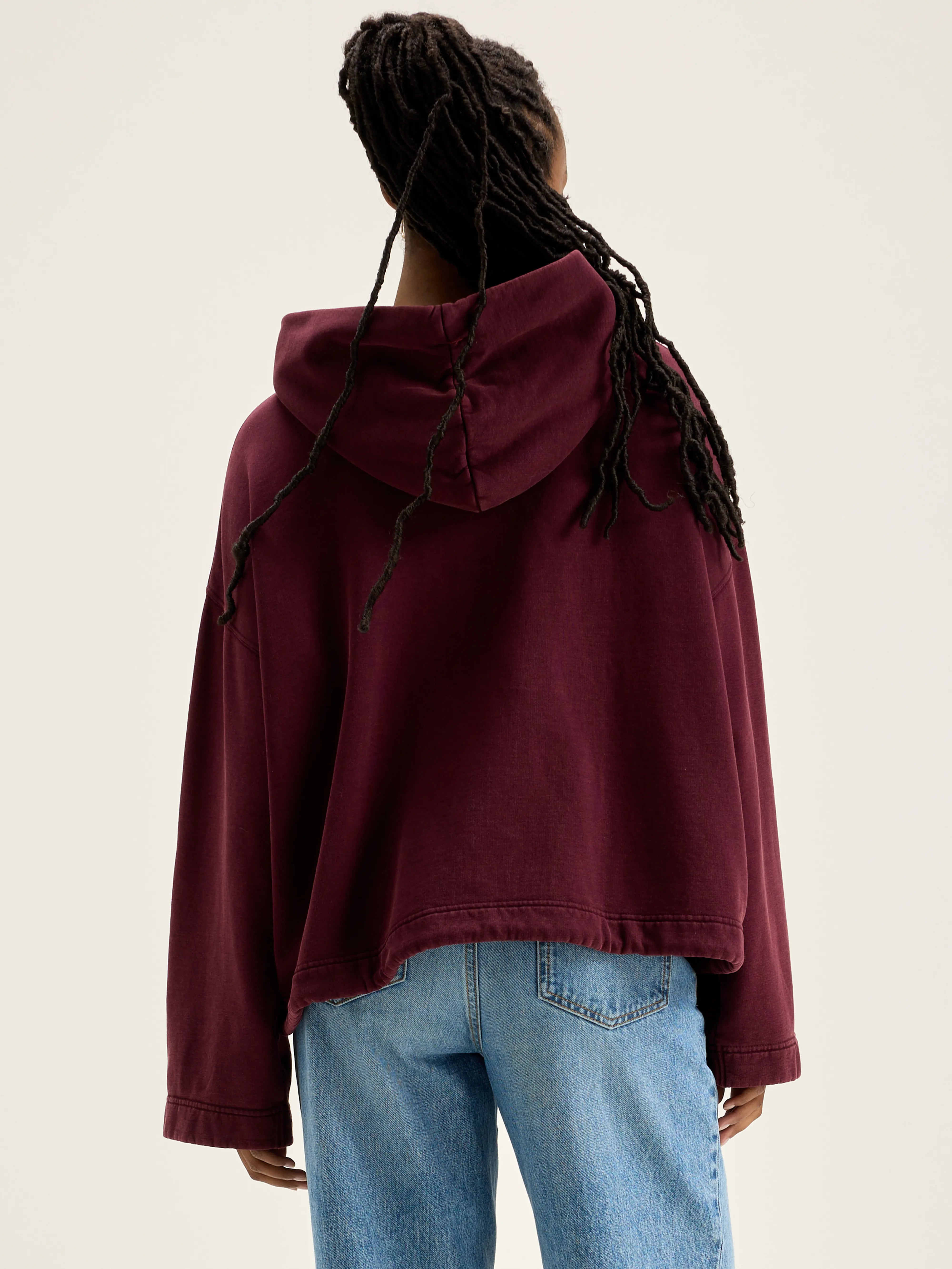 Hoodie Cate - Wine Pour Femme | Bellerose