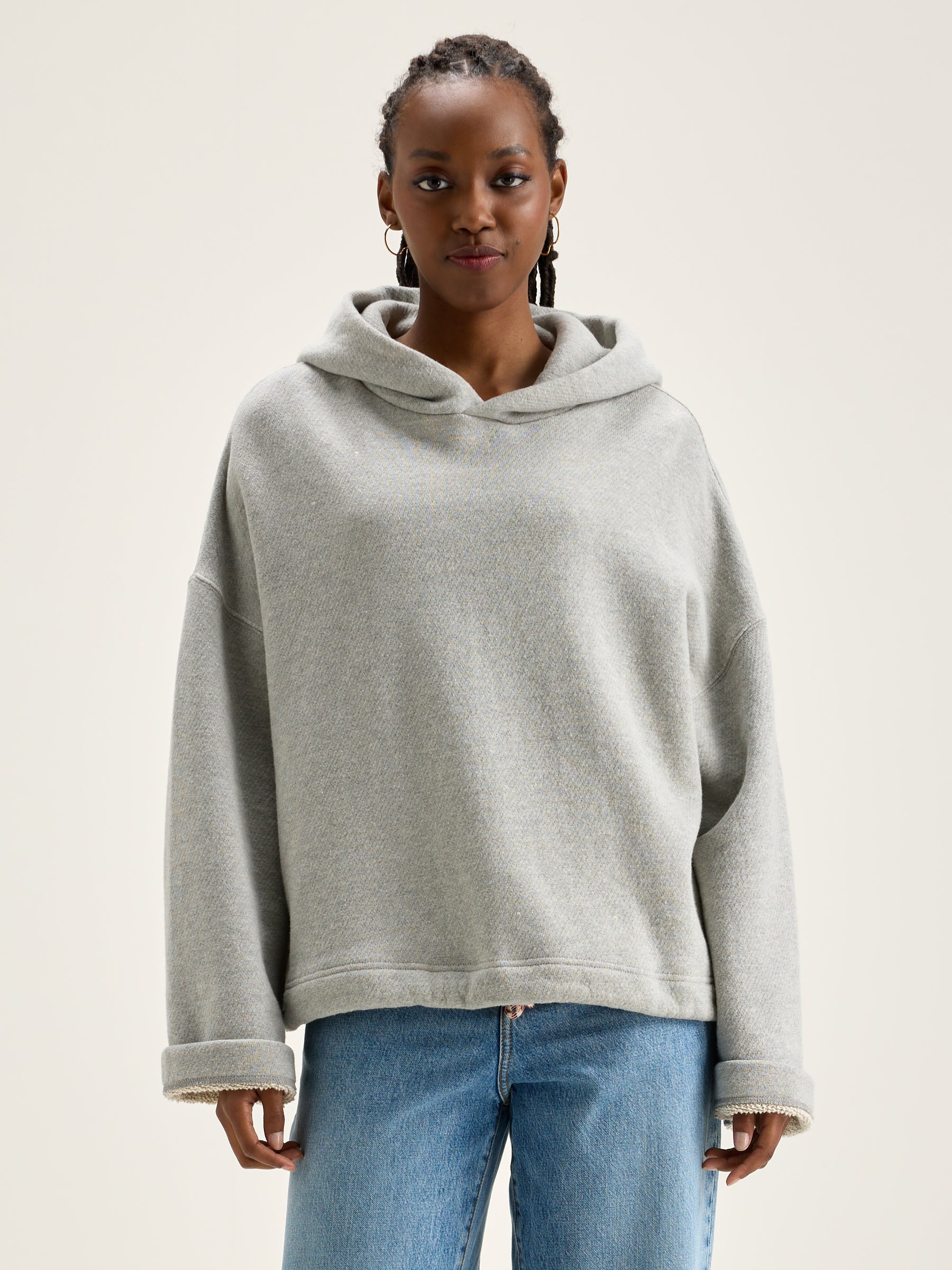 Cate Hoodie - Heather grey For Women | Bellerose