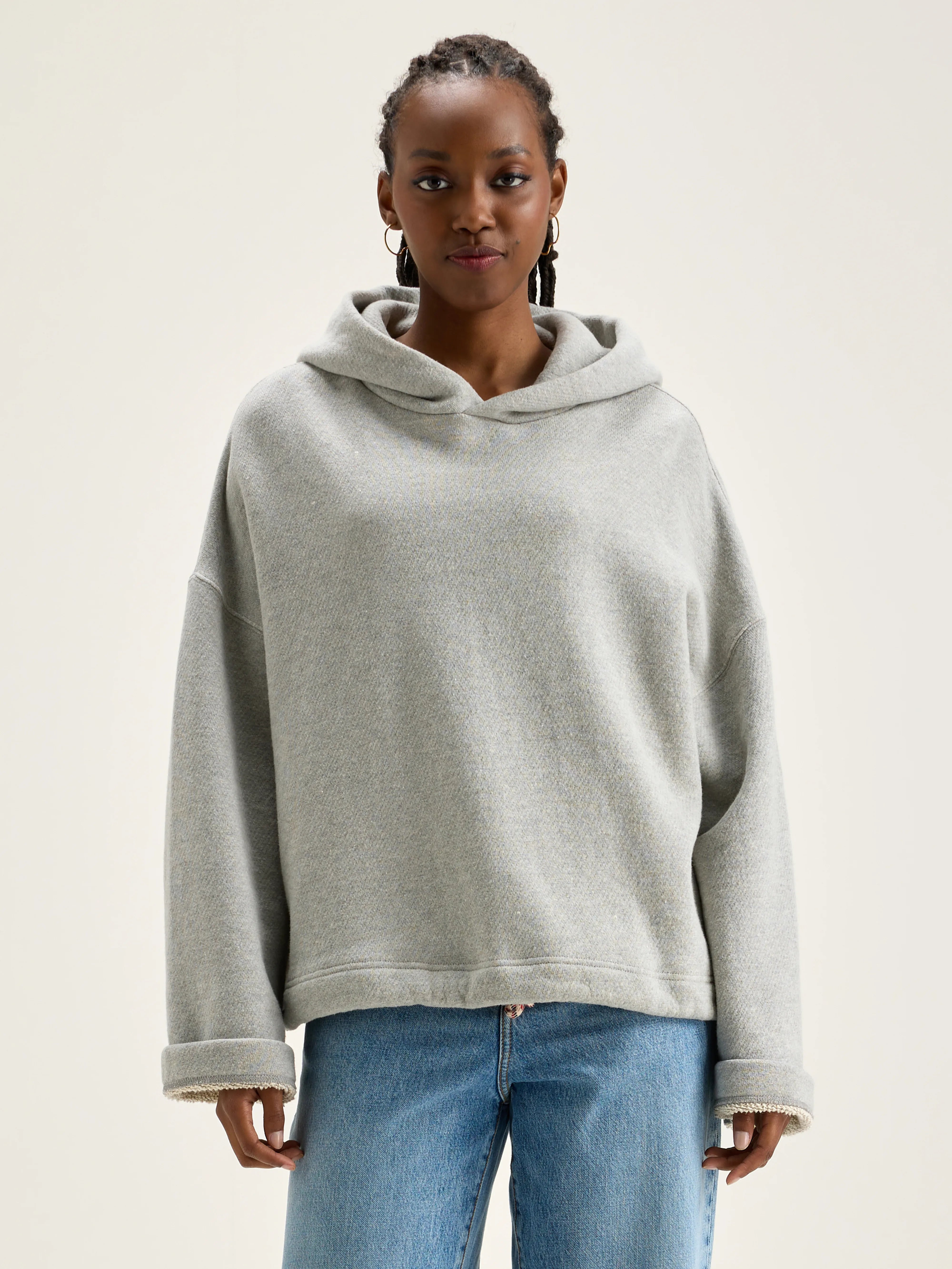 Cate Hoodie - Heather grey Voor Dames | Bellerose