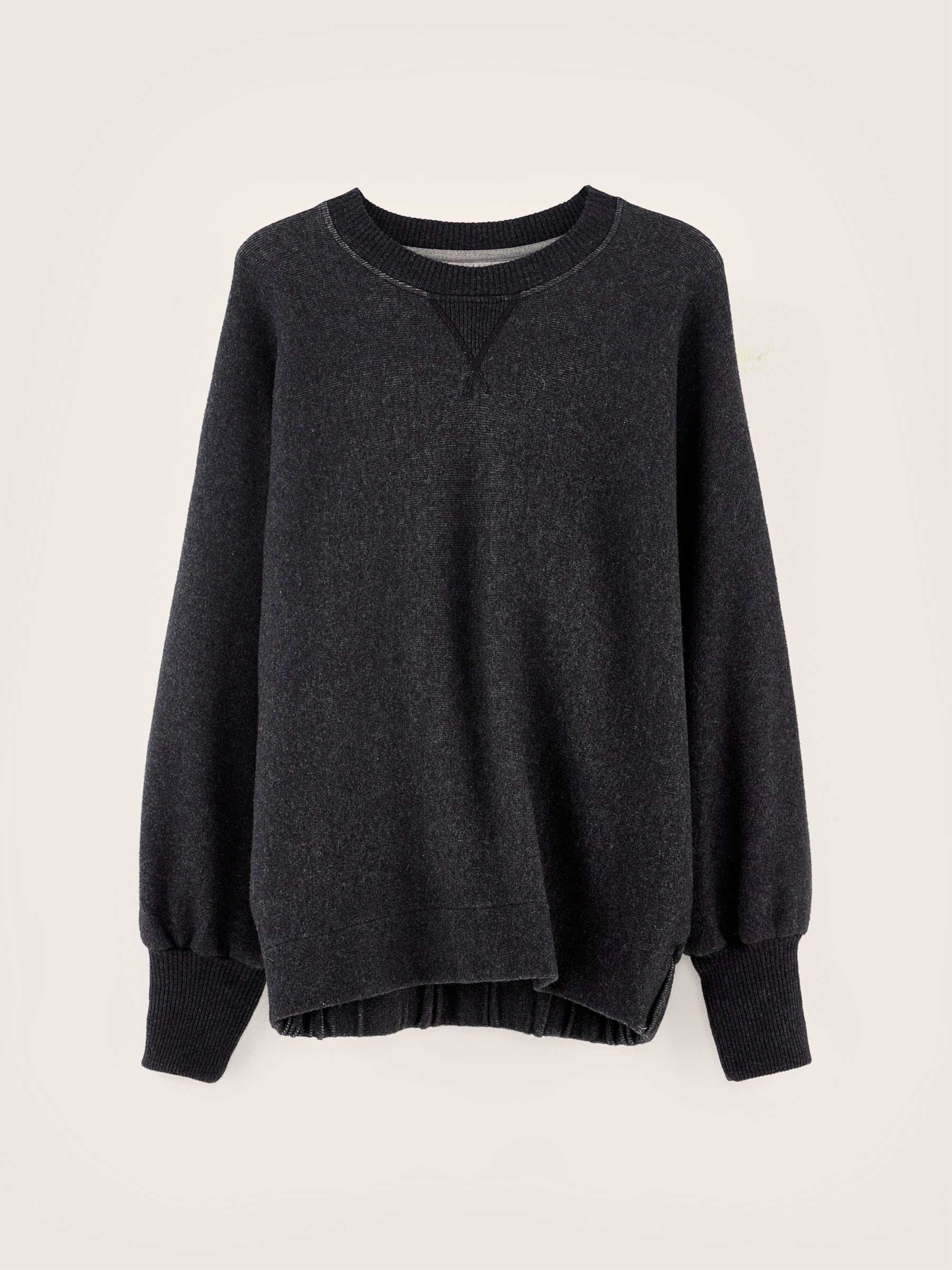 Pull col rond Milos (242 / W / OFF BLACK)