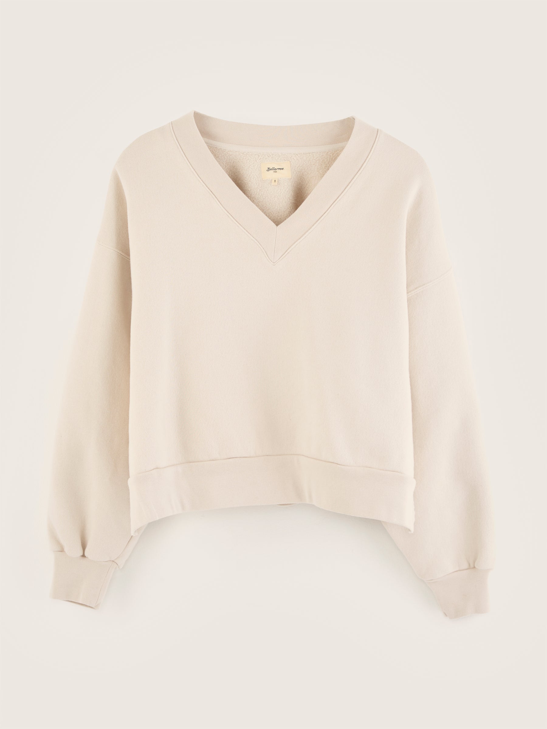 Varola v-neck sweatshirt (242 / W / SHELL)