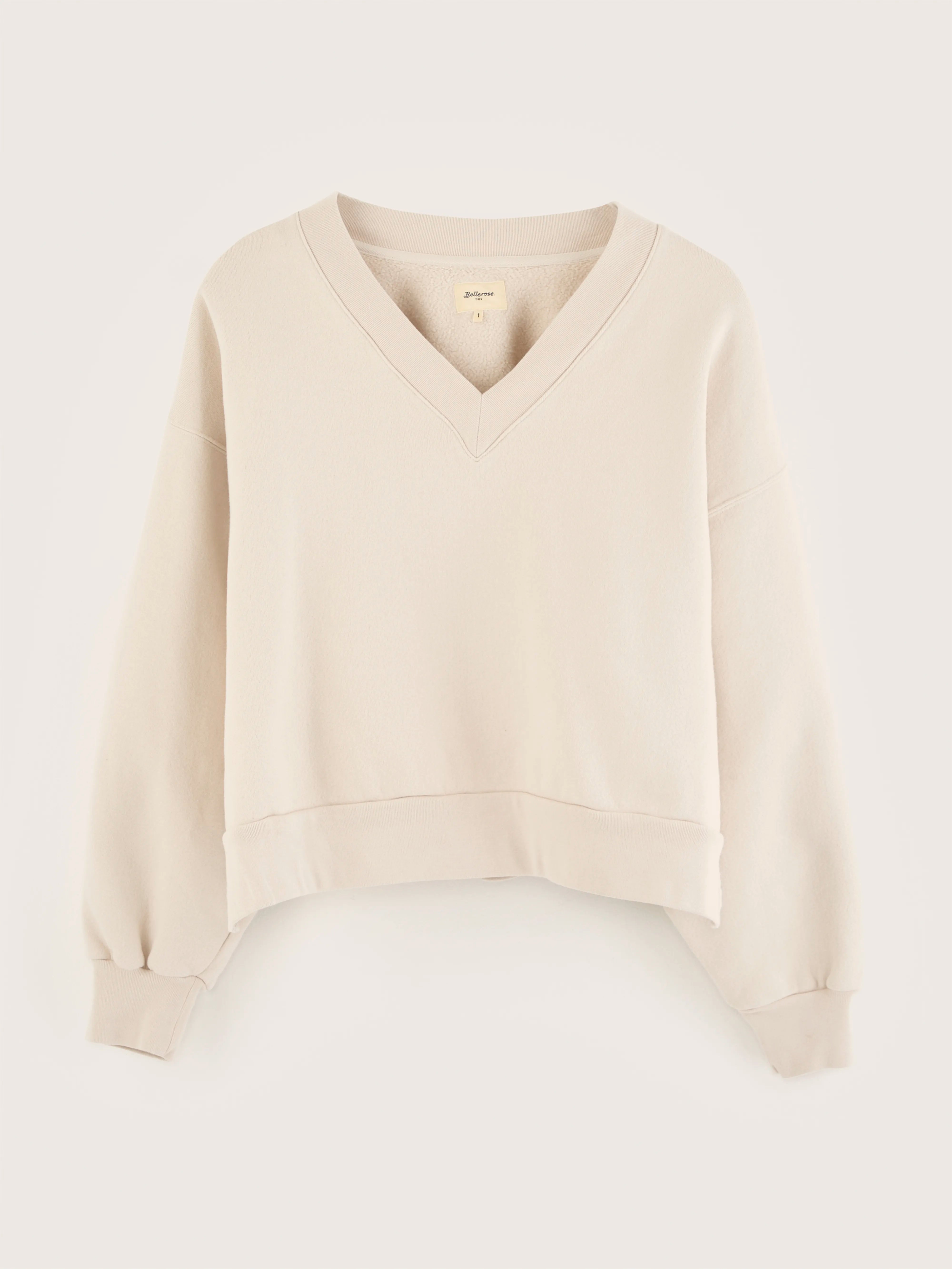 Sweatshirt col V Varola (242 / W / SHELL)