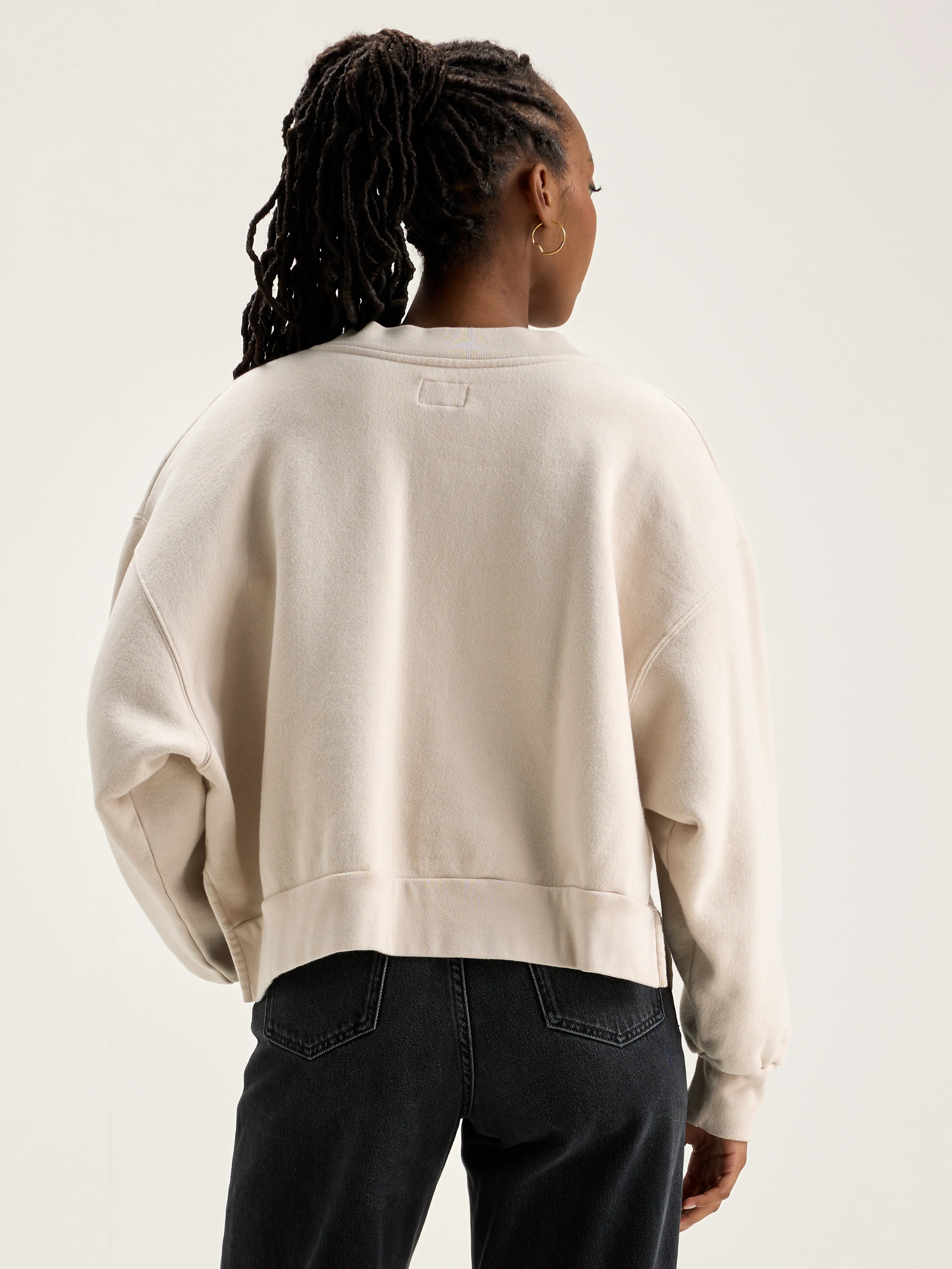 Sweatshirt Col V Varola - Shell Pour Femme | Bellerose