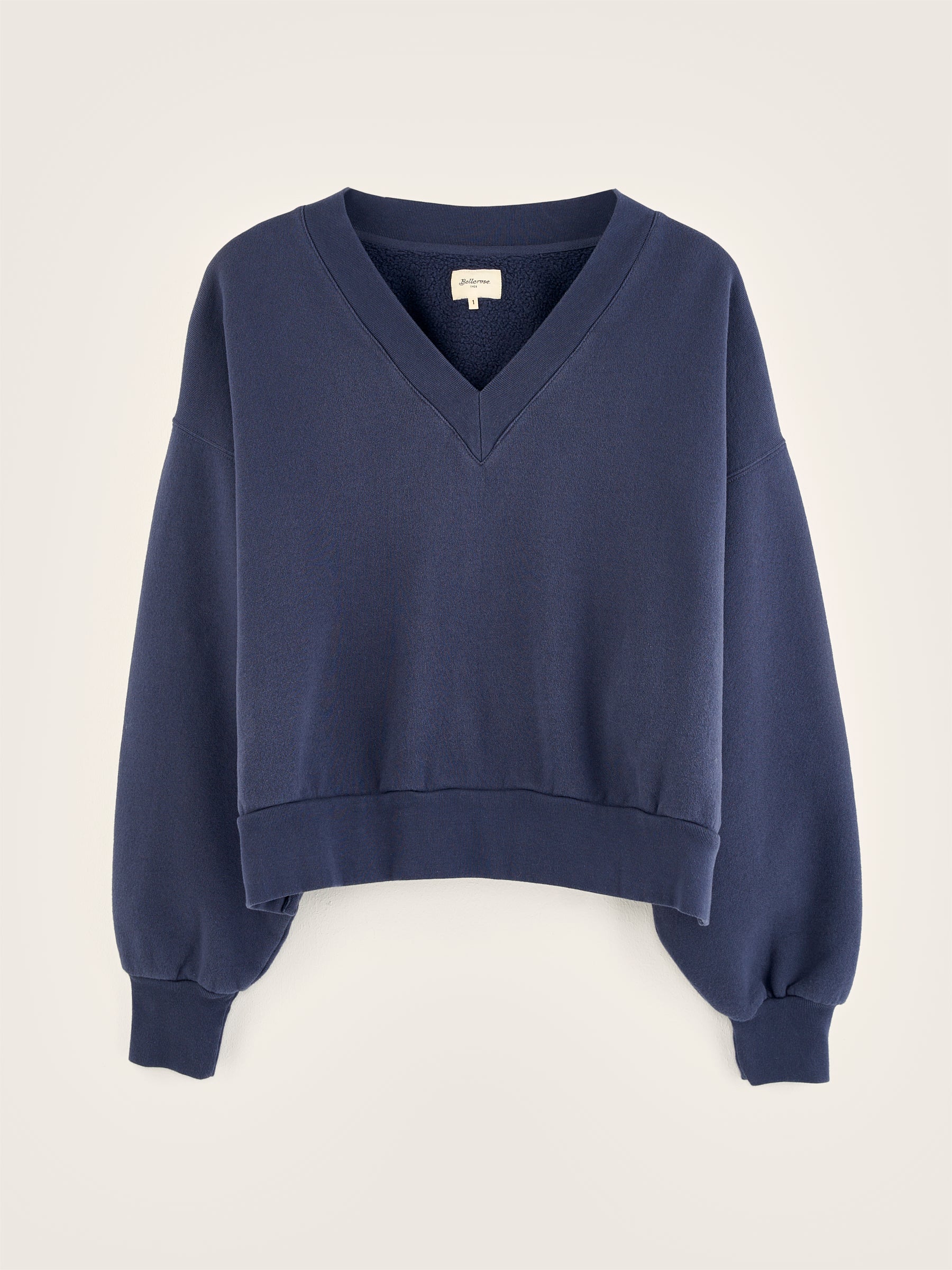 Sweatshirt col V Varola (242 / W / NAVAL)