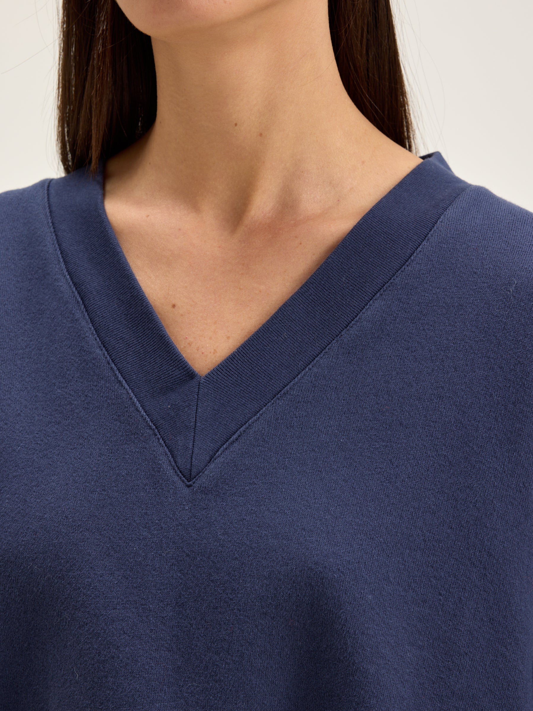 Varola V-neck Sweatshirt - Naval For Women | Bellerose