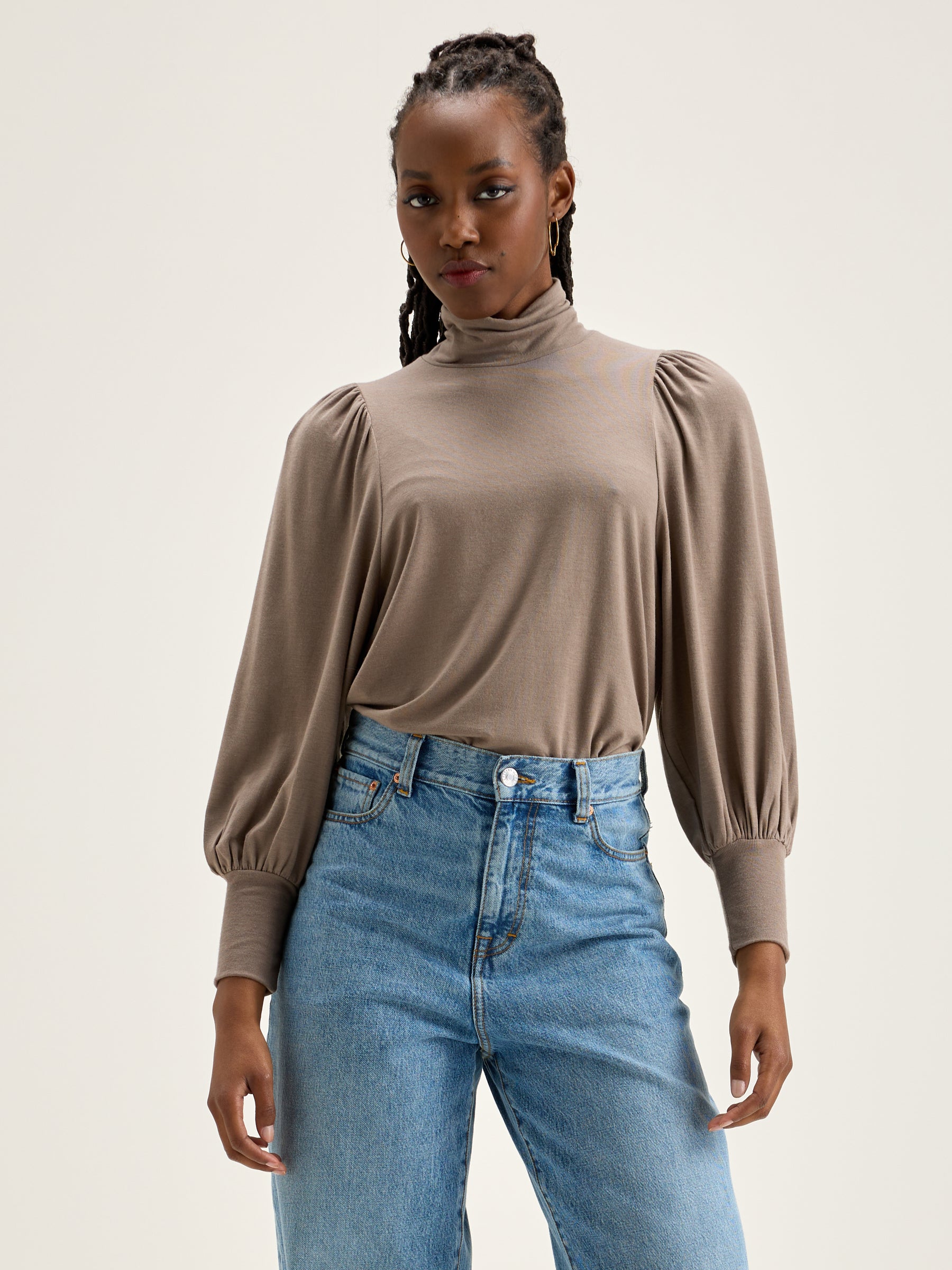 Vazo Turtleneck T-shirt - Dust For Women | Bellerose