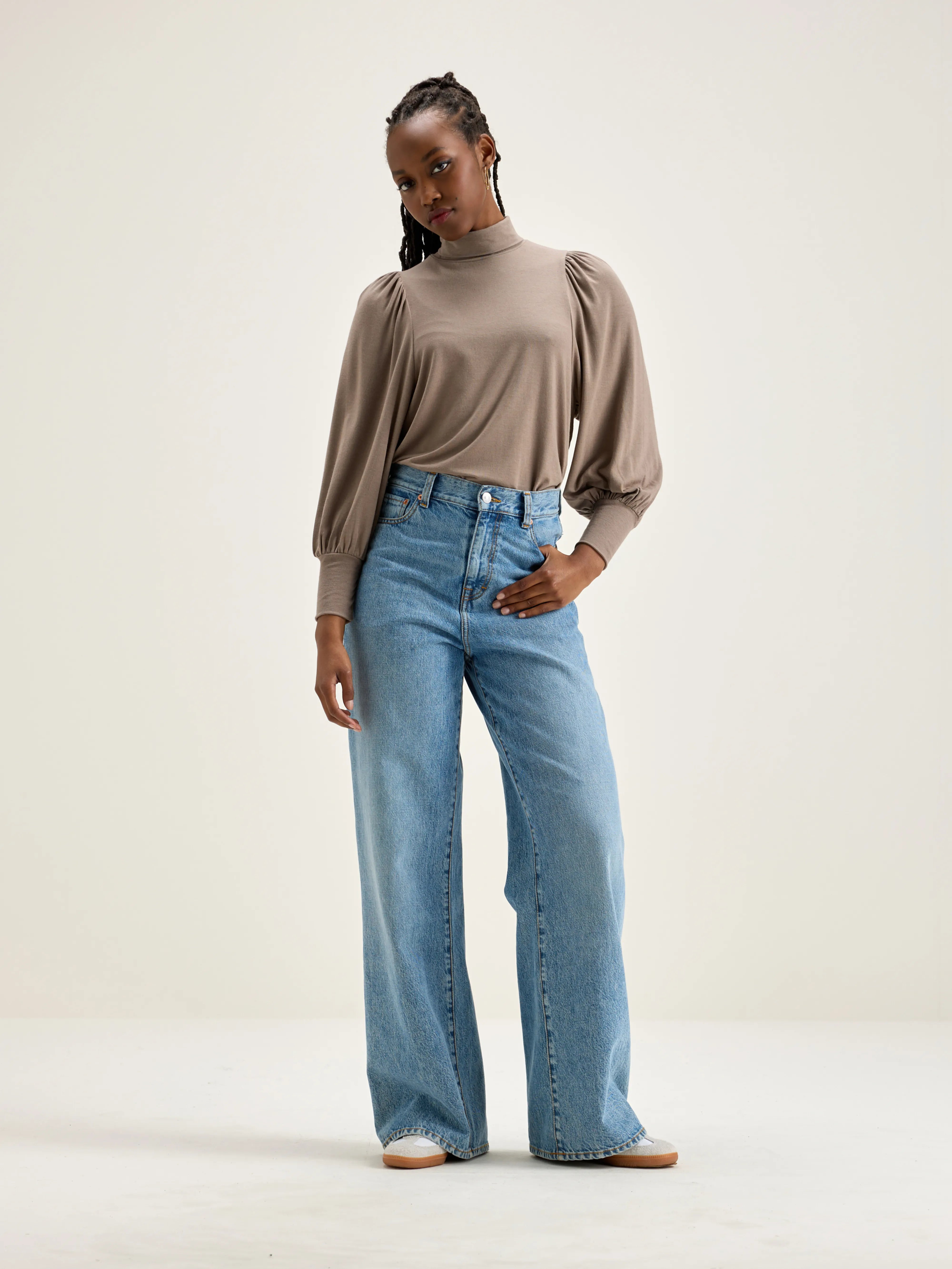 Vazo Turtleneck T-shirt - Dust For Women | Bellerose