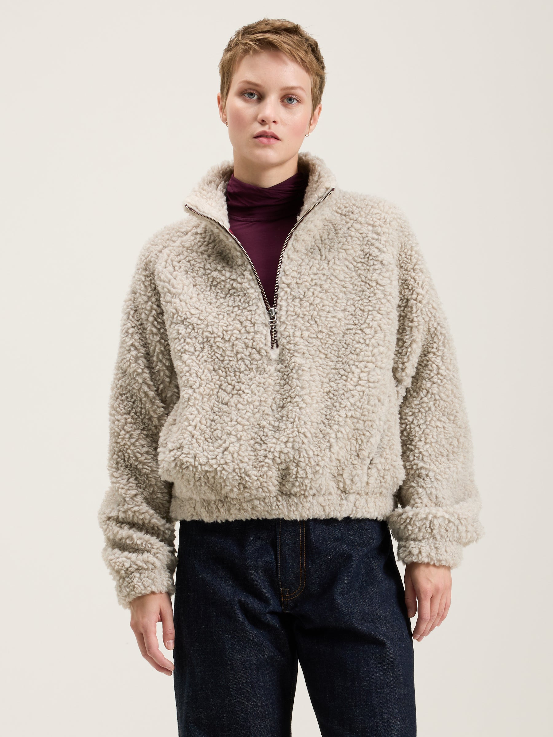 Alixe Teddy Sweatshirt - Heather grey For Women | Bellerose