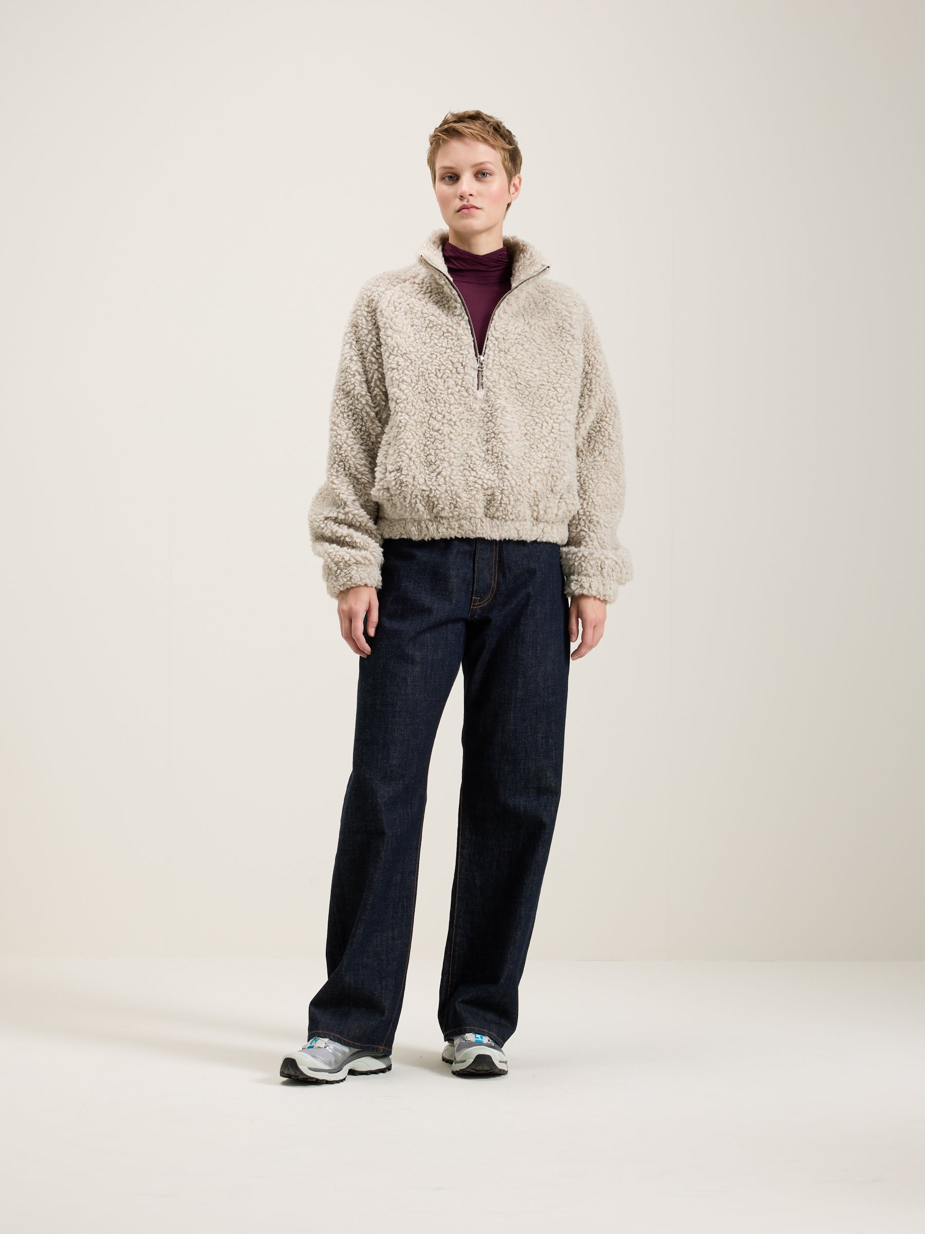 Alixe Teddy Sweatshirt - Heather grey For Women | Bellerose