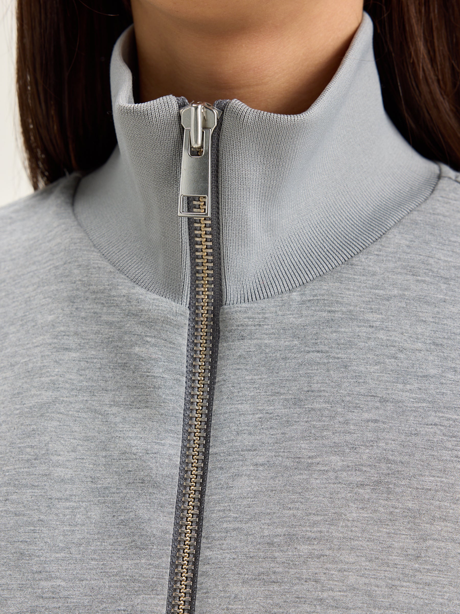 Tallis Zip-up Sweatshirt - Heather grey For Women | Bellerose