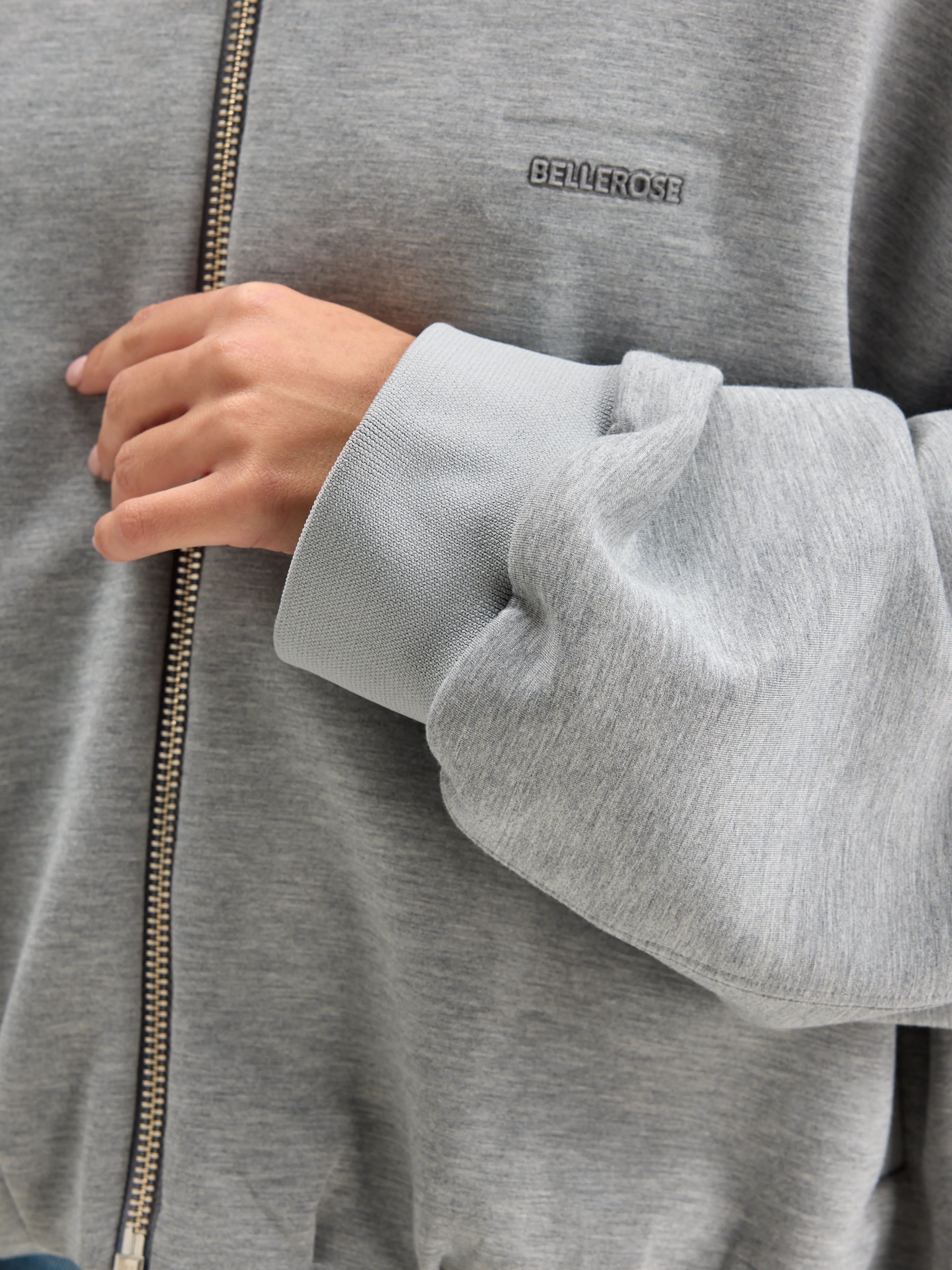 Sweatshirt zippé Tallis (242 / W / H. GREY)