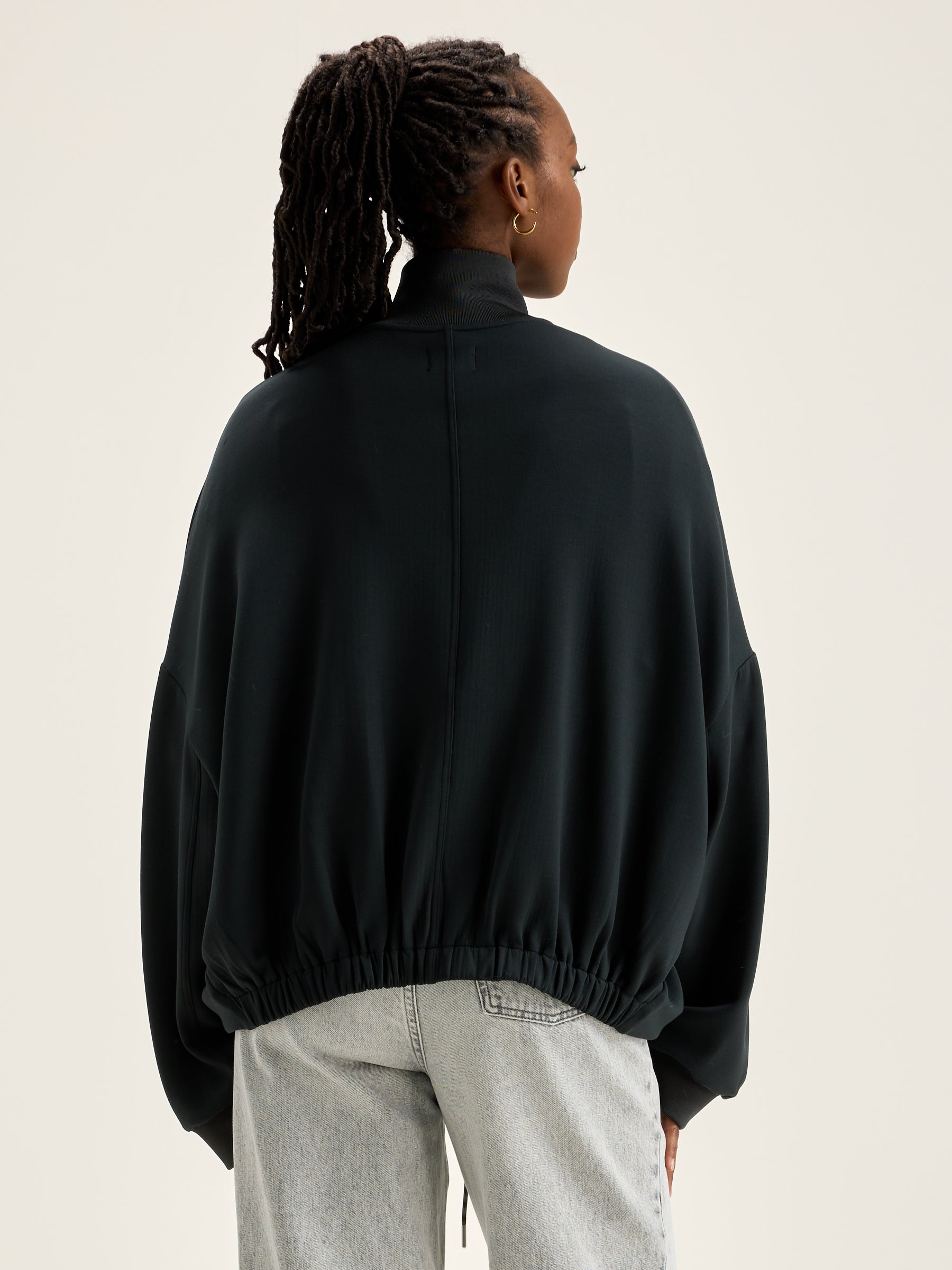 Tallis Zip-up Sweatshirt - Acier For Women | Bellerose