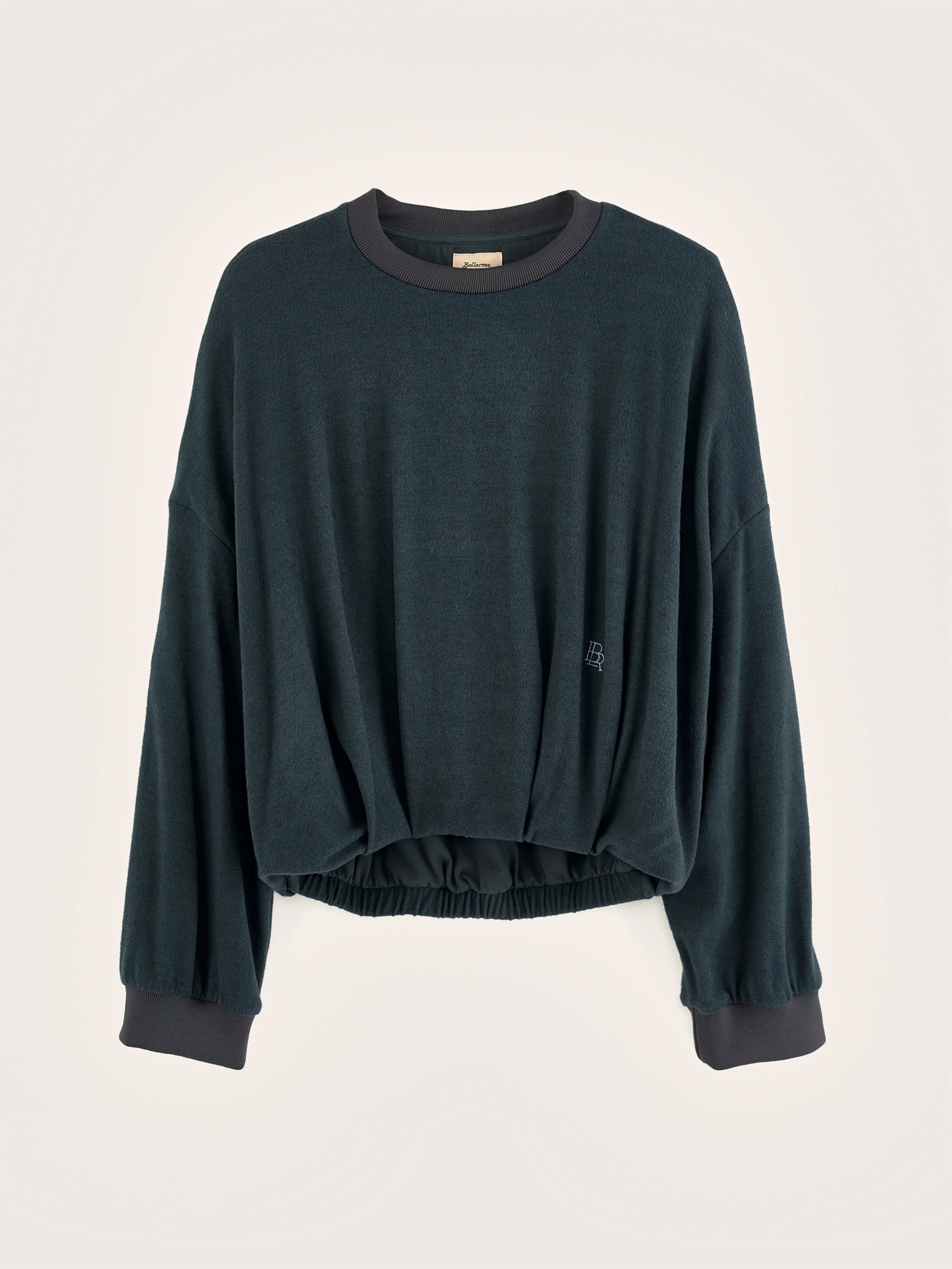 Flamo blousy sweatshirt (242 / W / ACIER)