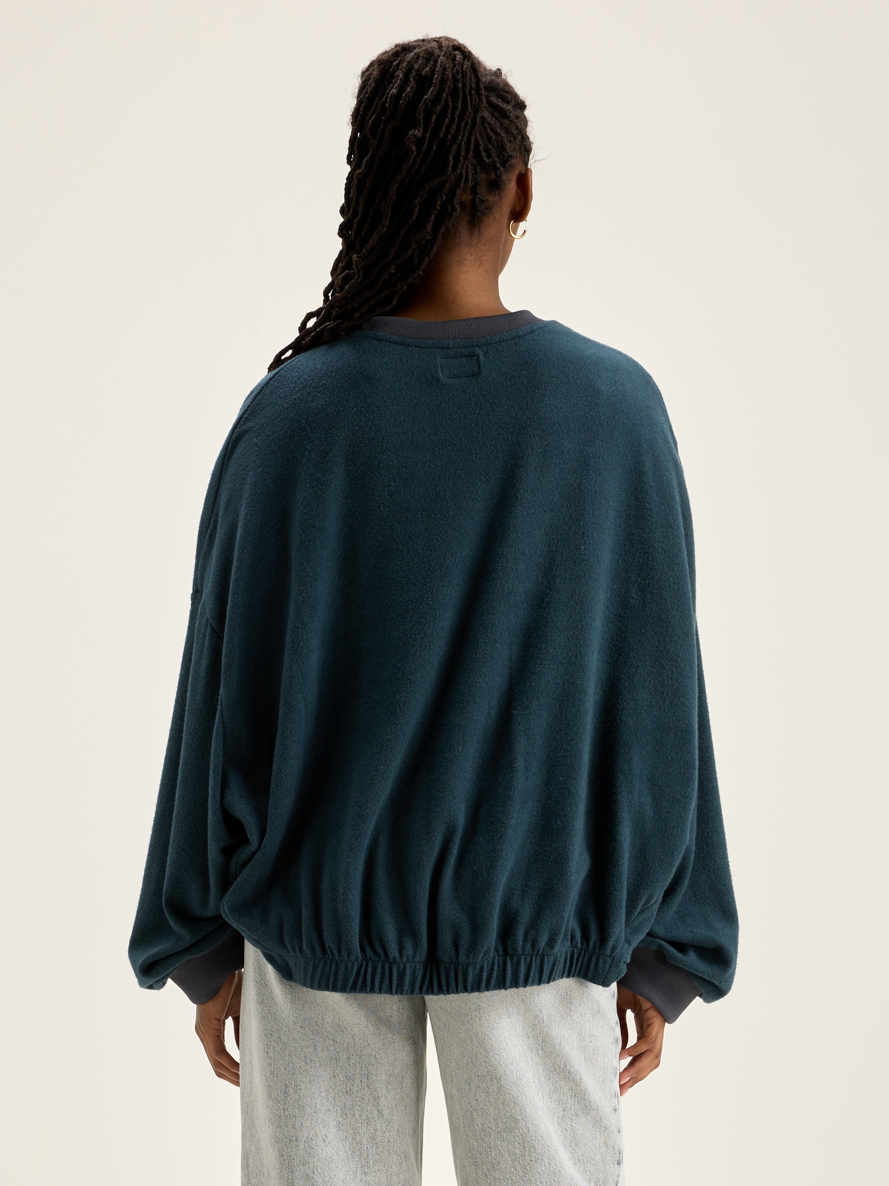 Flamo Blousy Sweatshirt - Acier For Women | Bellerose