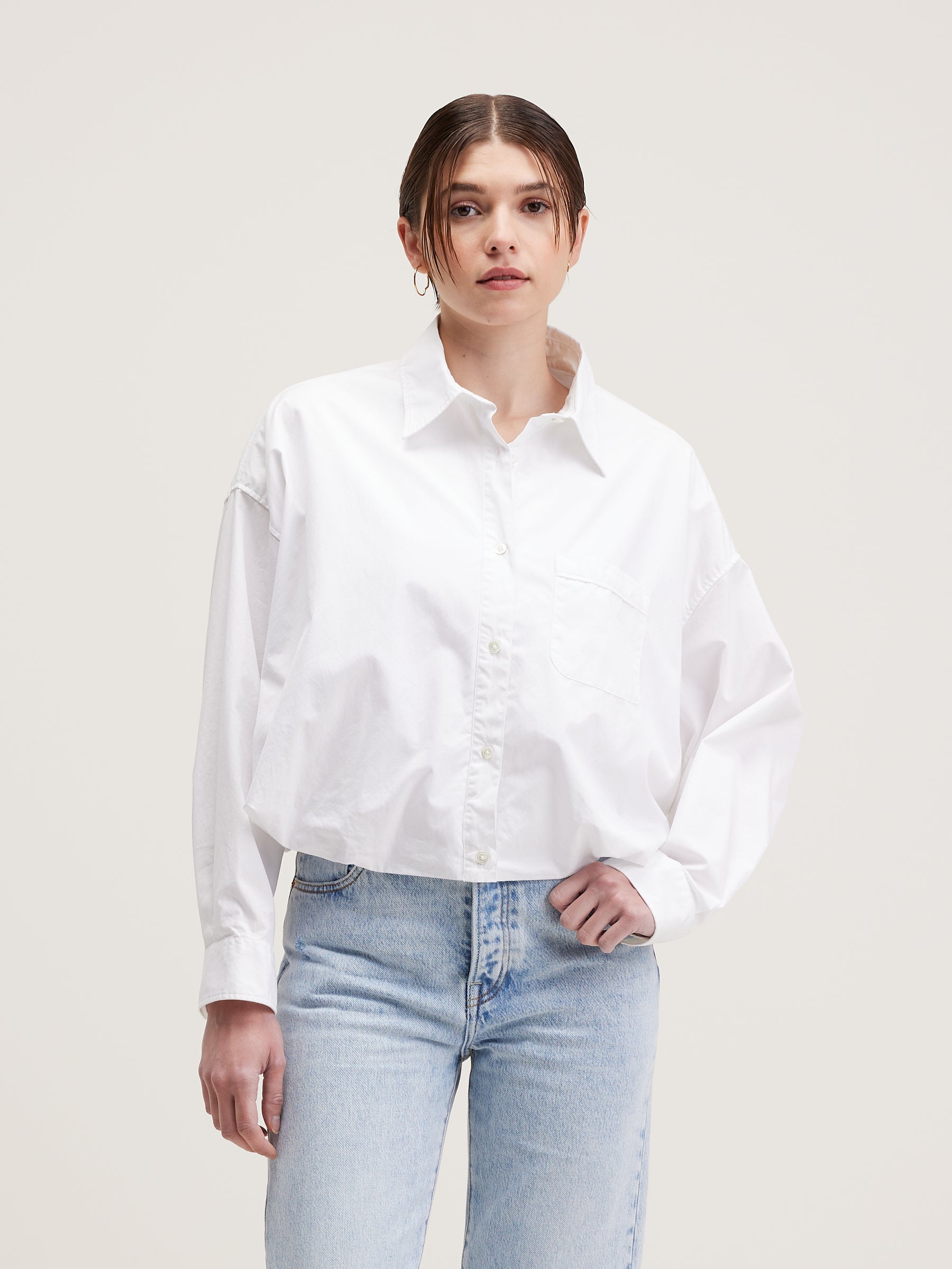 Graham Voluminous Shirt - White For Women | Bellerose