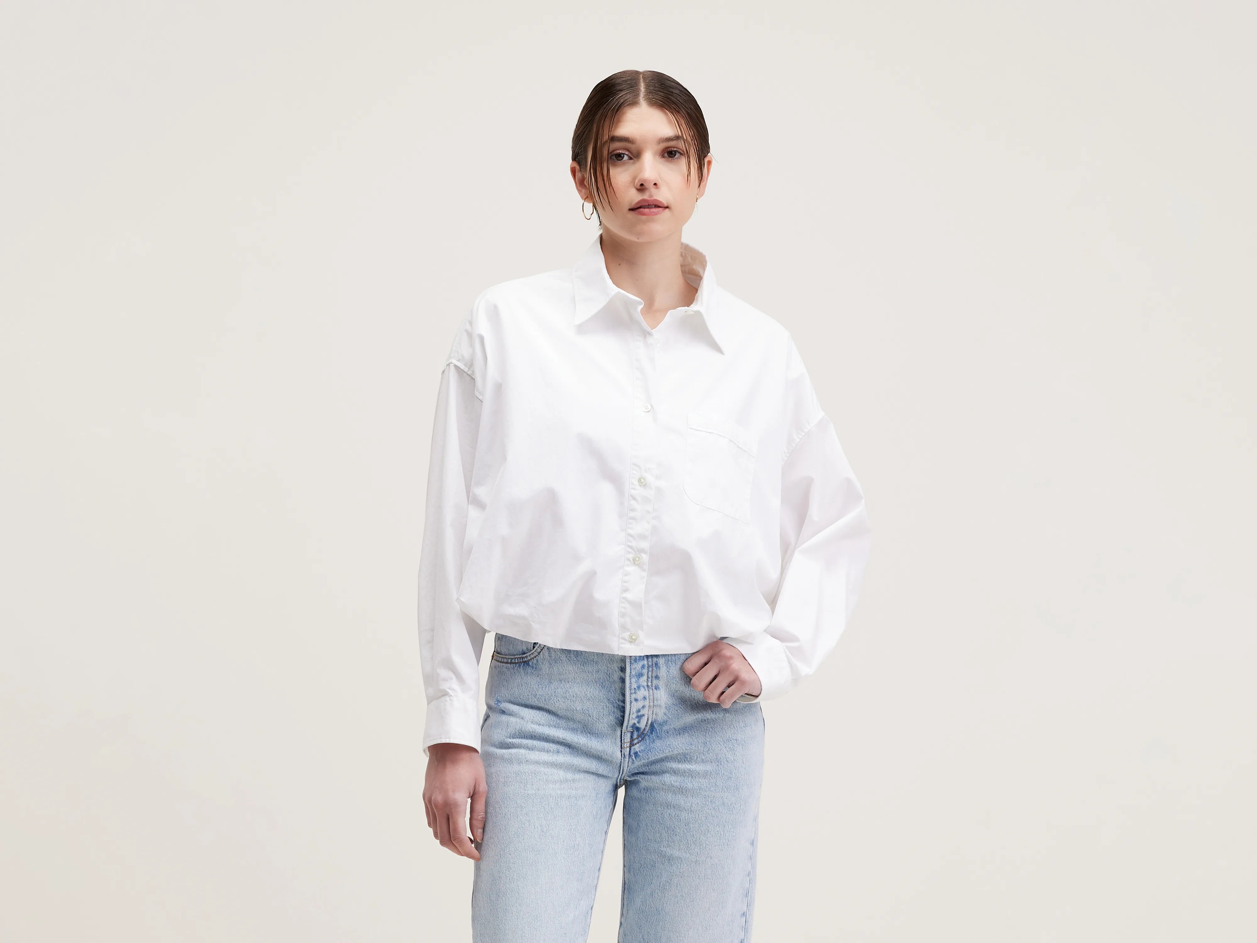 Graham Voluminous Shirt - White For Women | Bellerose