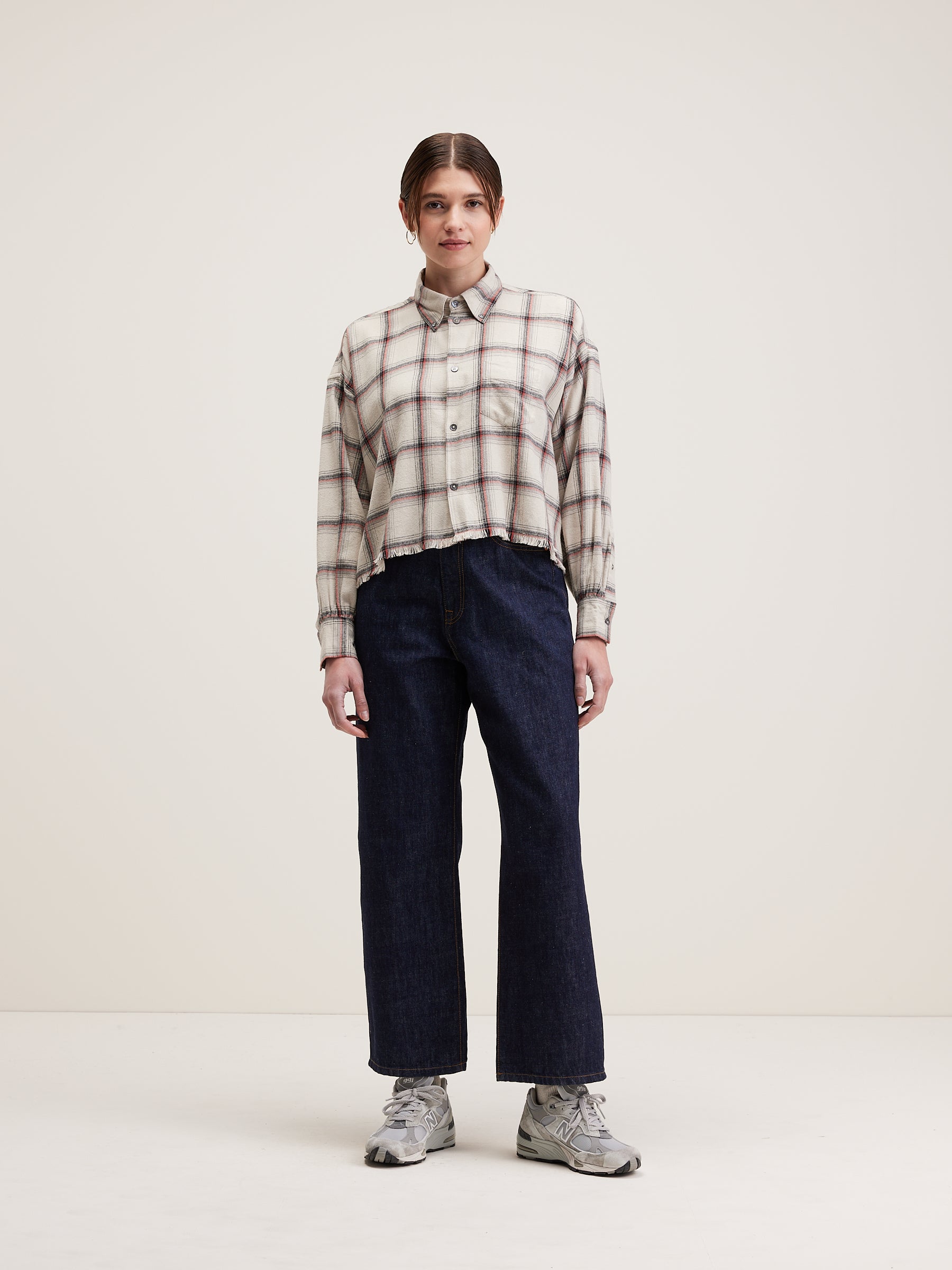 Kraft Cropped Shirt - Shell For Women | Bellerose