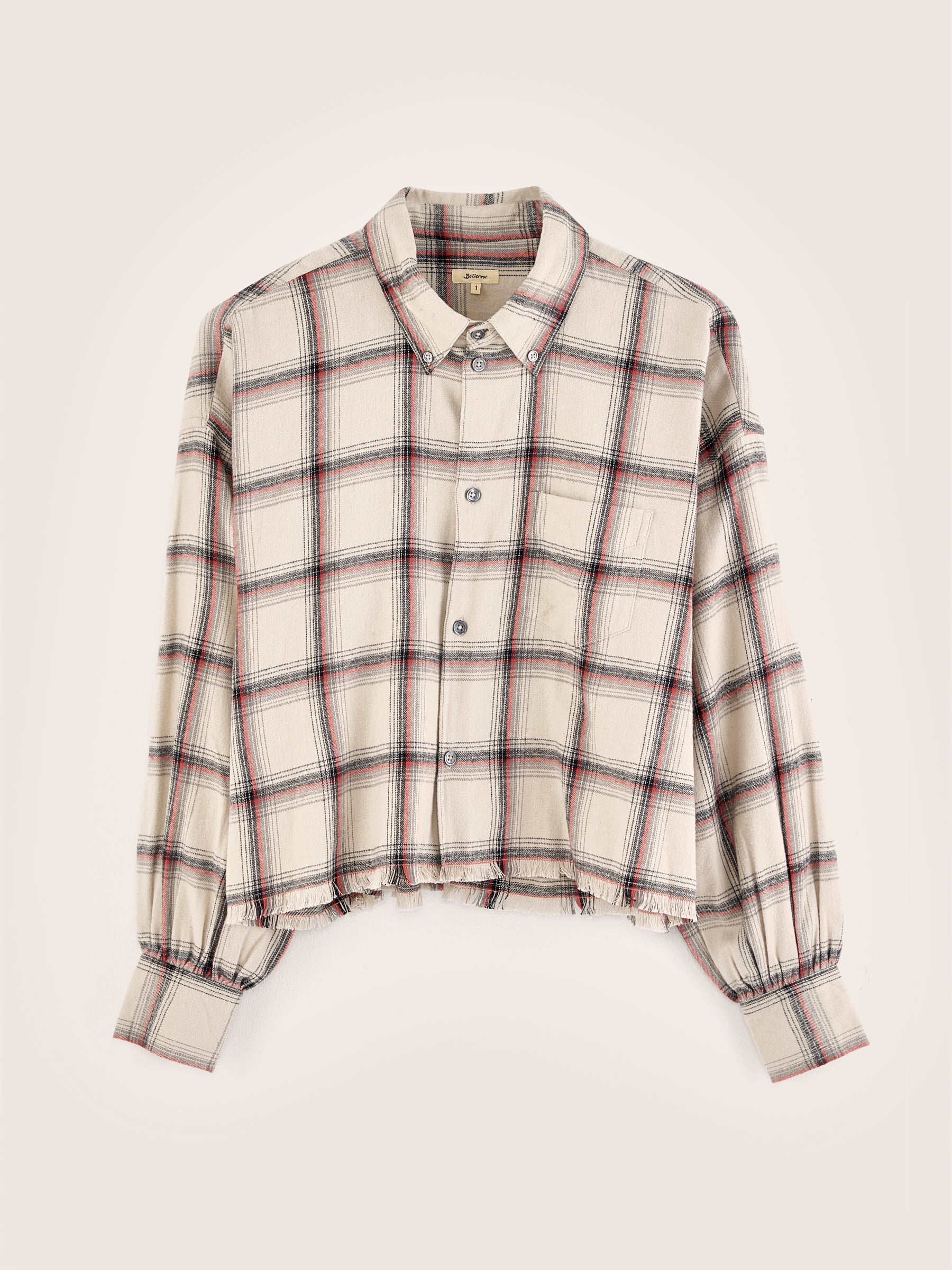 Kraft cropped shirt (242 / W / CHECK A)