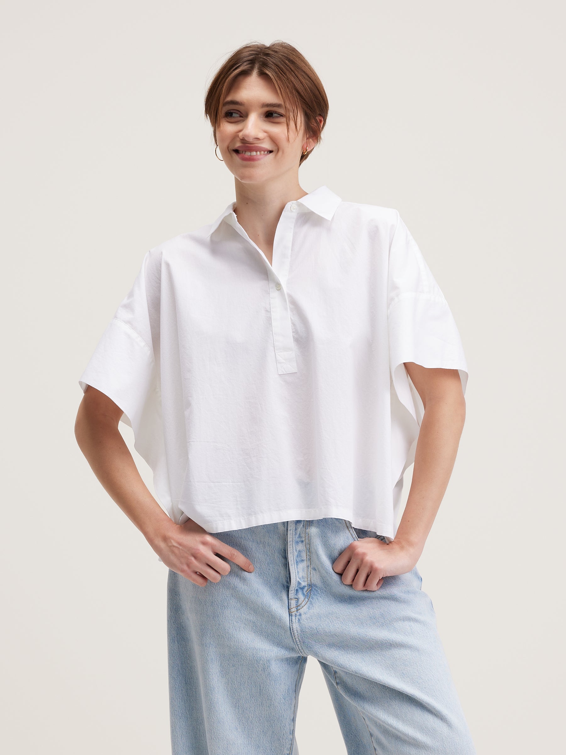 Cairn sleeveless shirt (242 / W / WHITE)