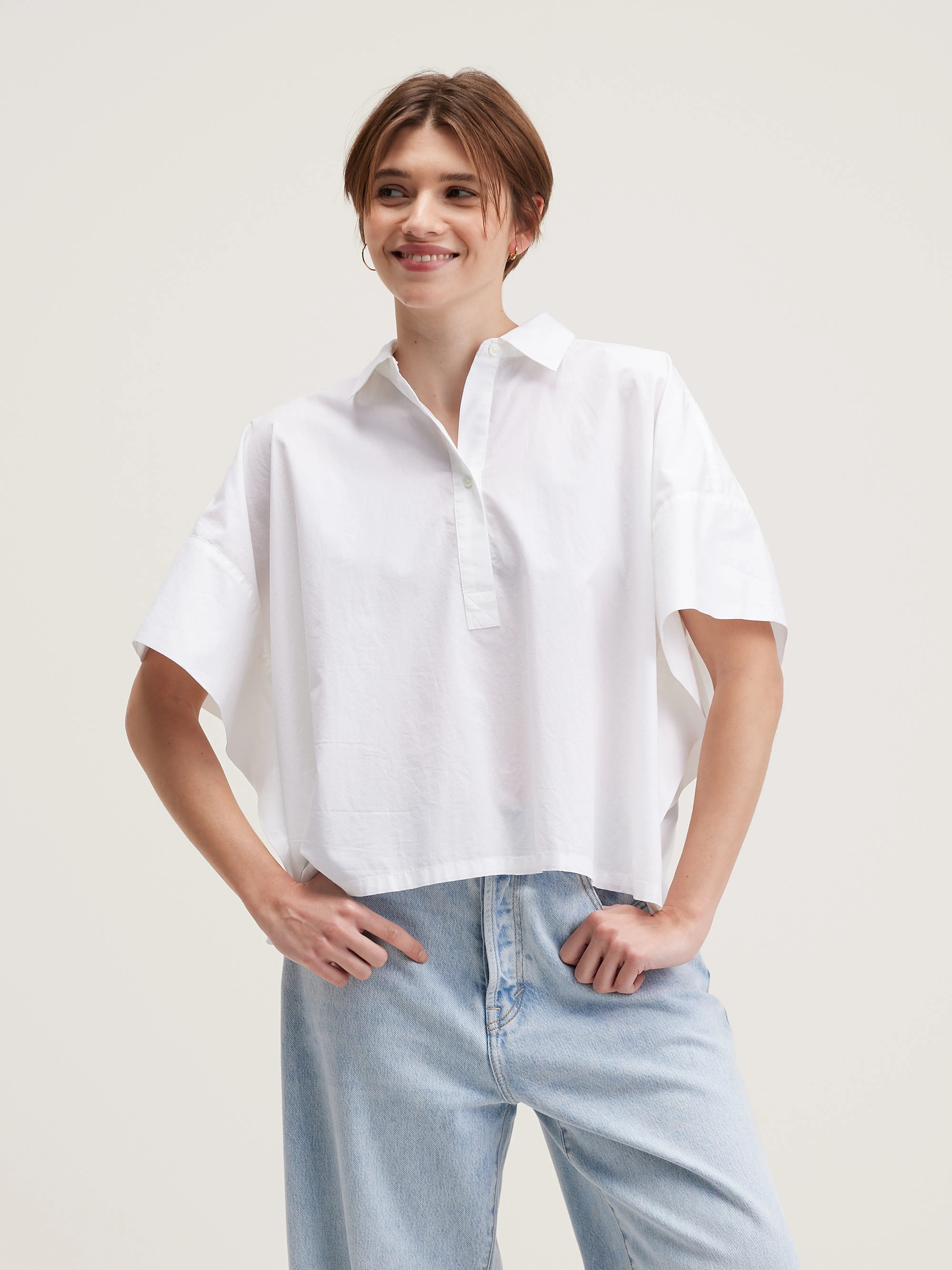 Cairn Short-sleeve Shirt - White For Women | Bellerose