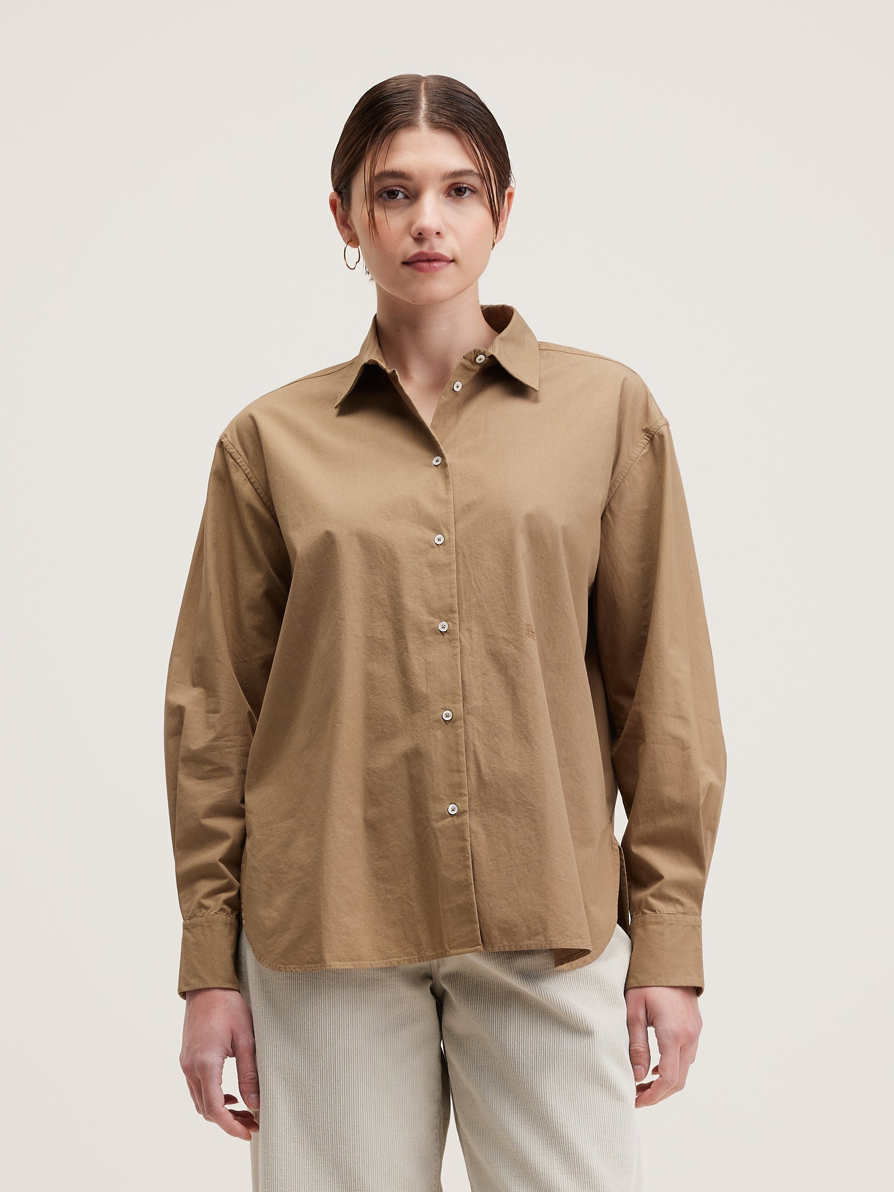 Gastoo poplin shirt (242 / W / TAN)