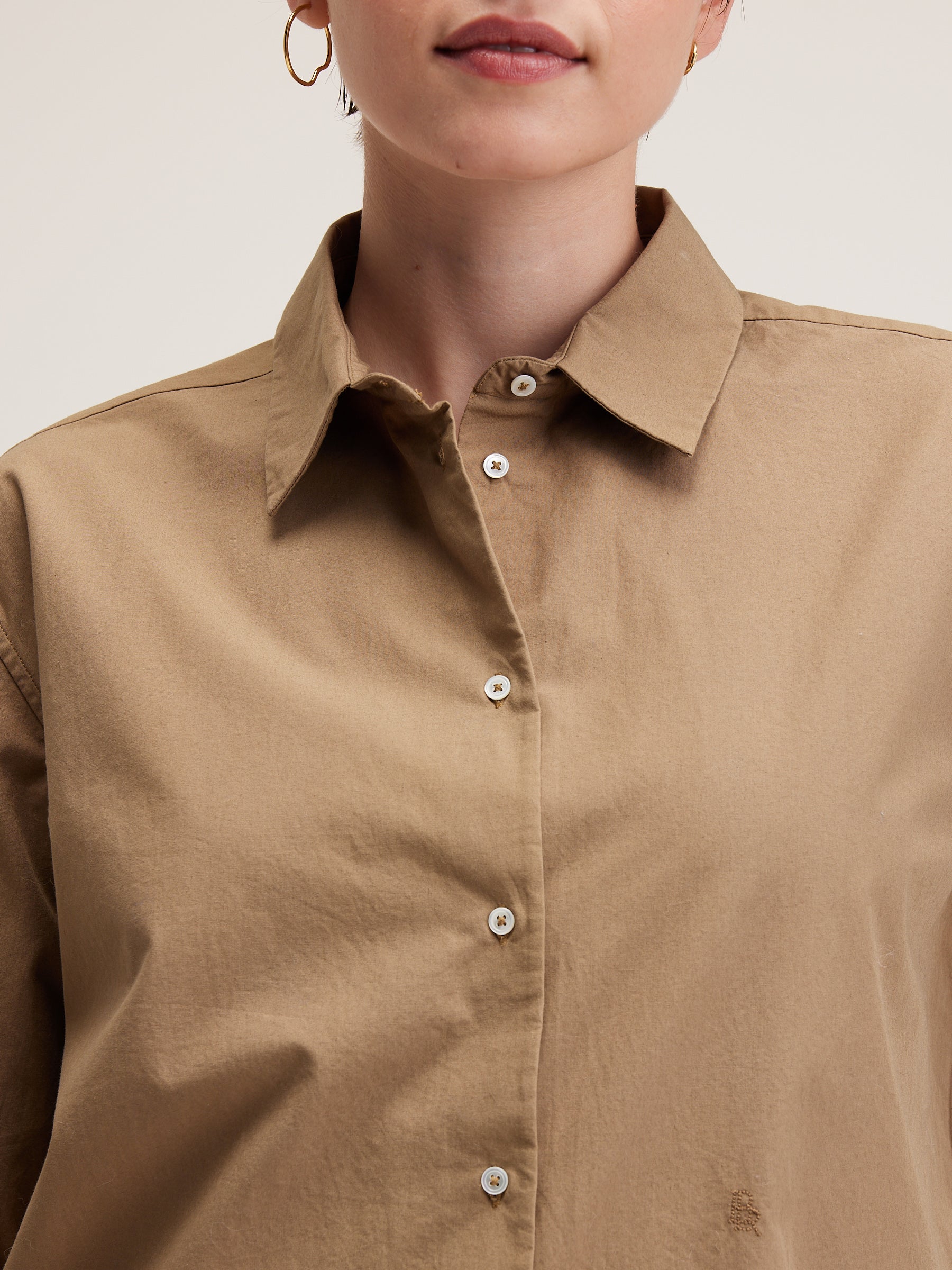 Gastoo Poplin Shirt - Tan For Women | Bellerose