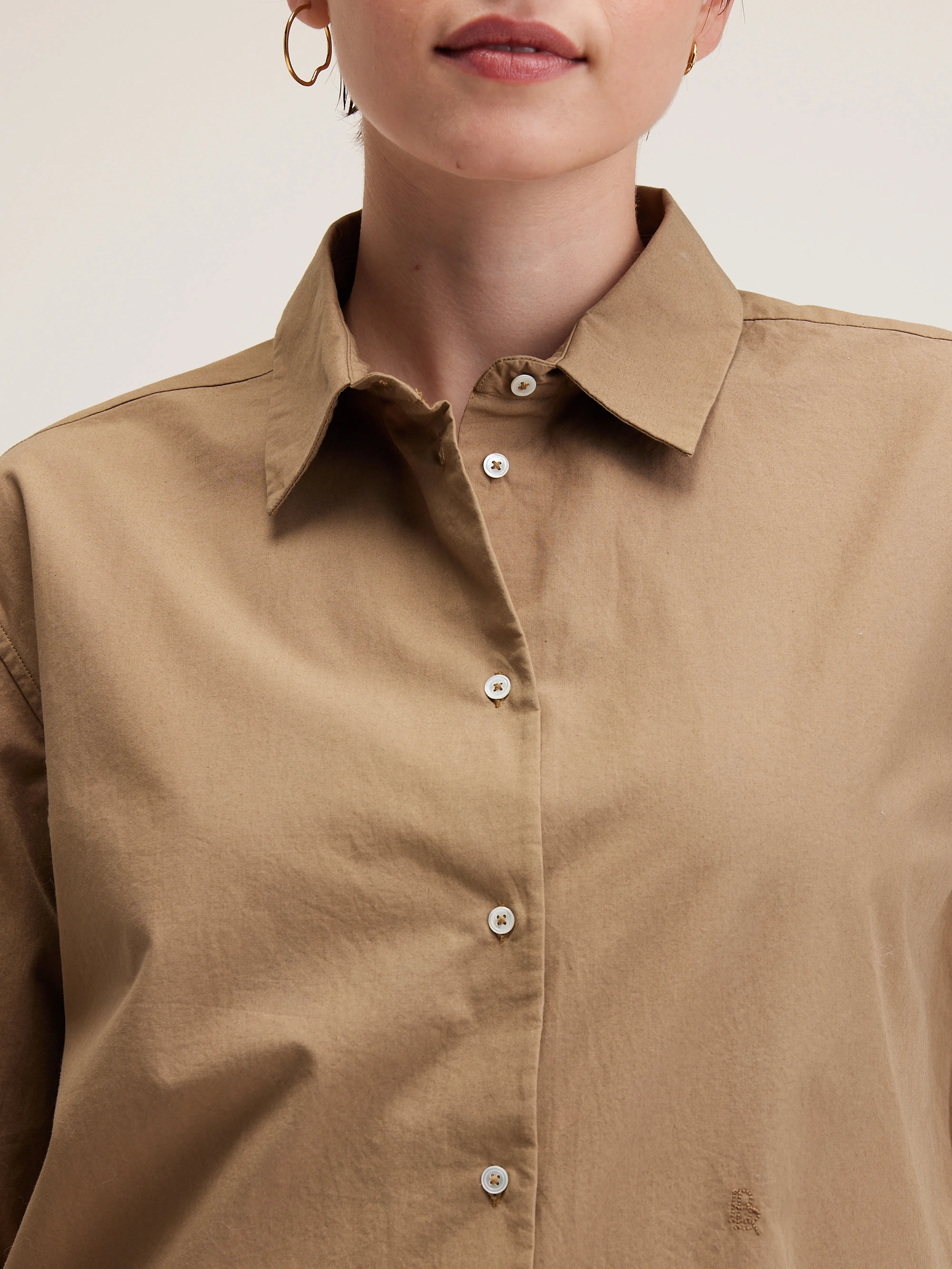 Gastoo Poplin Shirt - Tan For Women | Bellerose