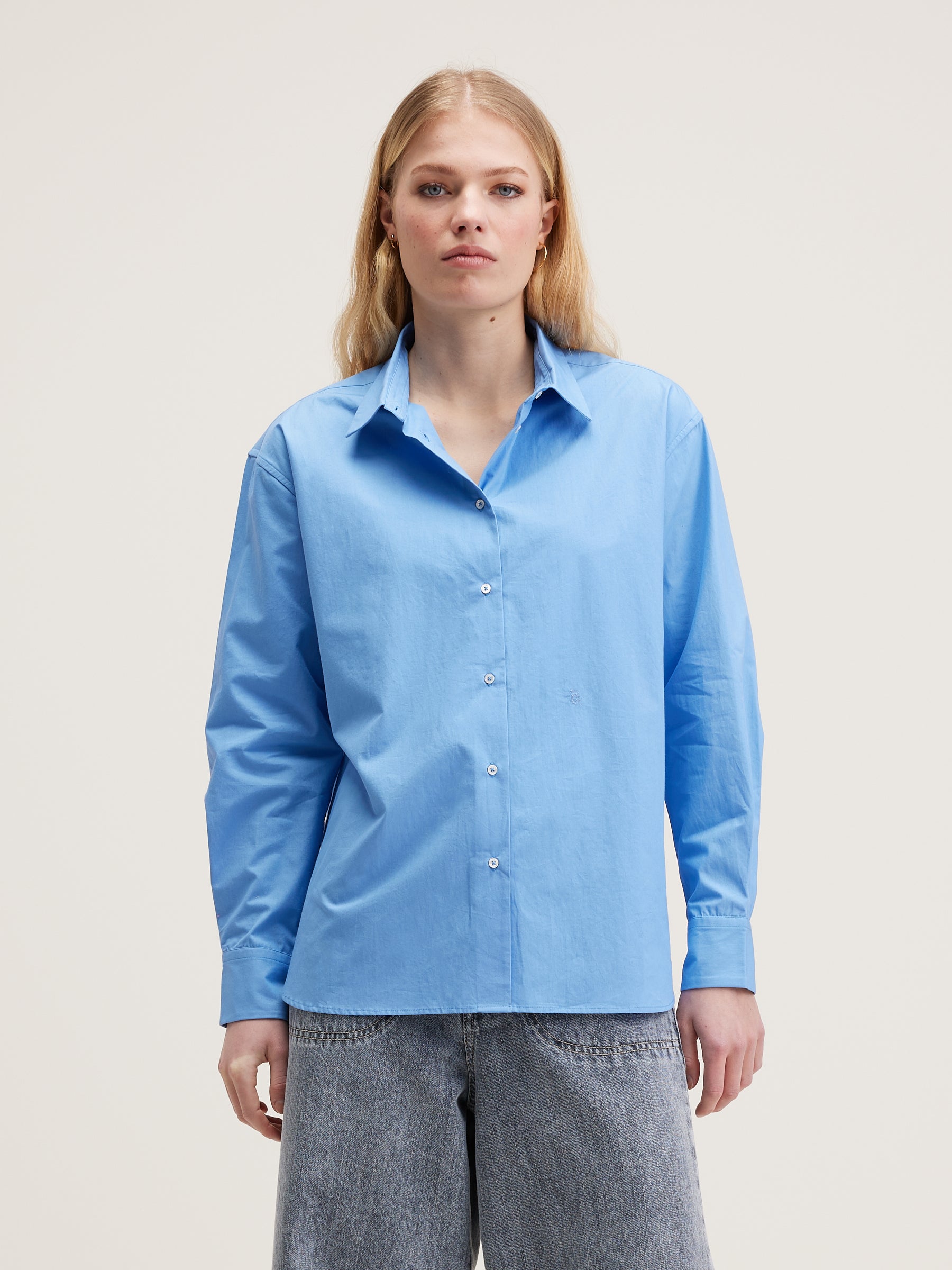 Chemise En Popeline Gastoo - Azurine Pour Femme | Bellerose