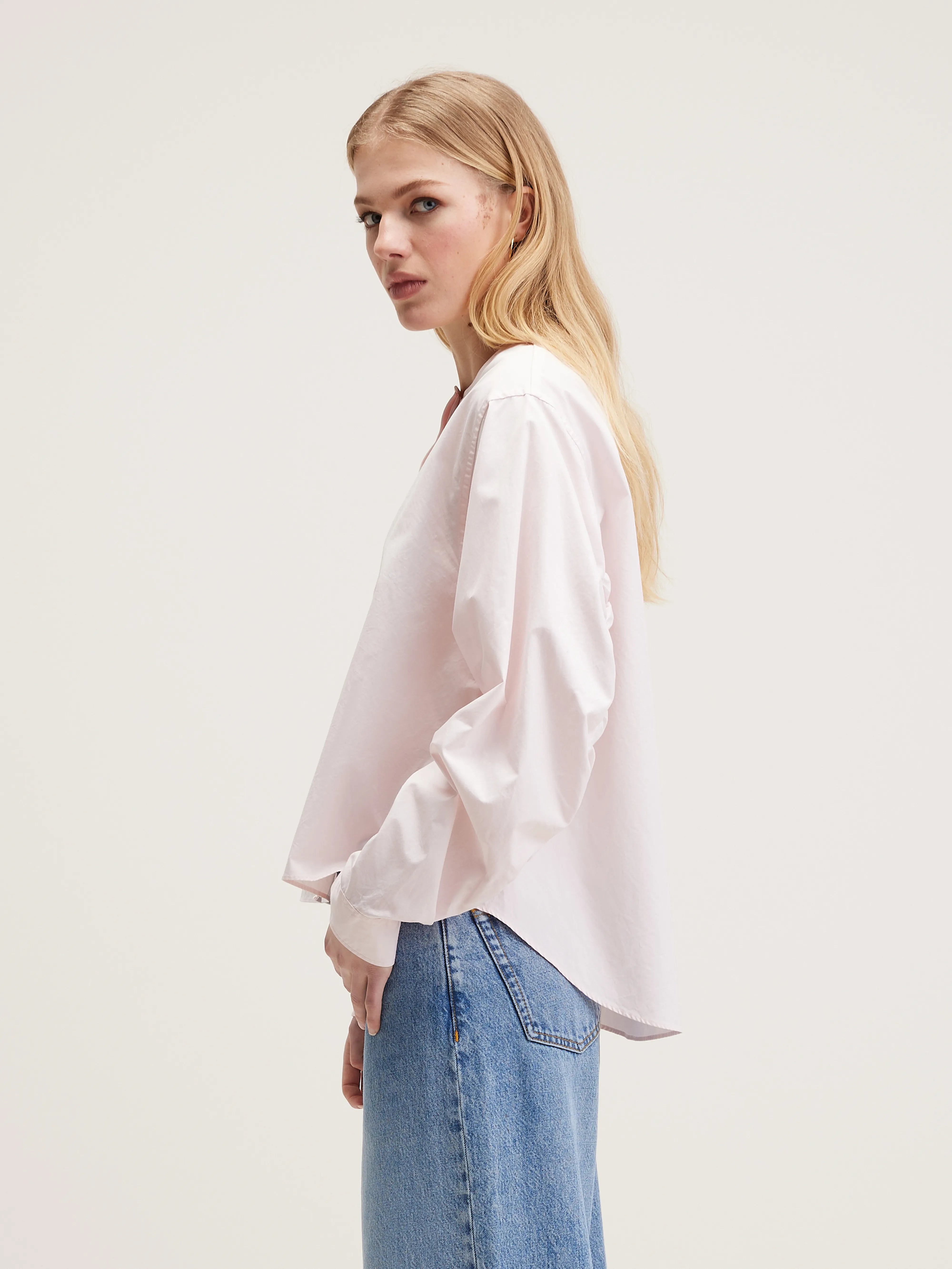 Galaxy Poplin Shirt - Dusk For Women | Bellerose