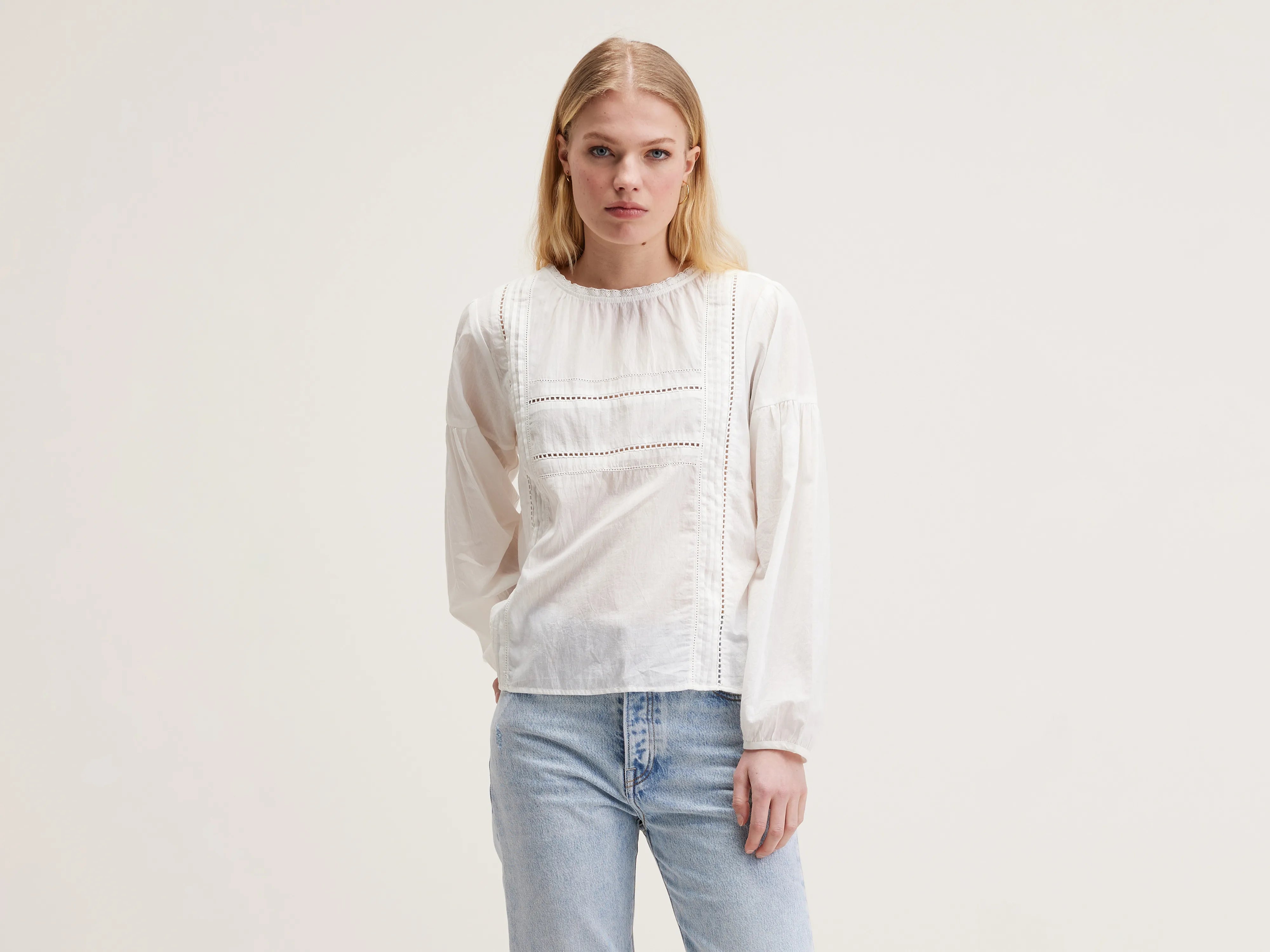 Blouse en voile de coton Dannie (242 / W / NATURAL)