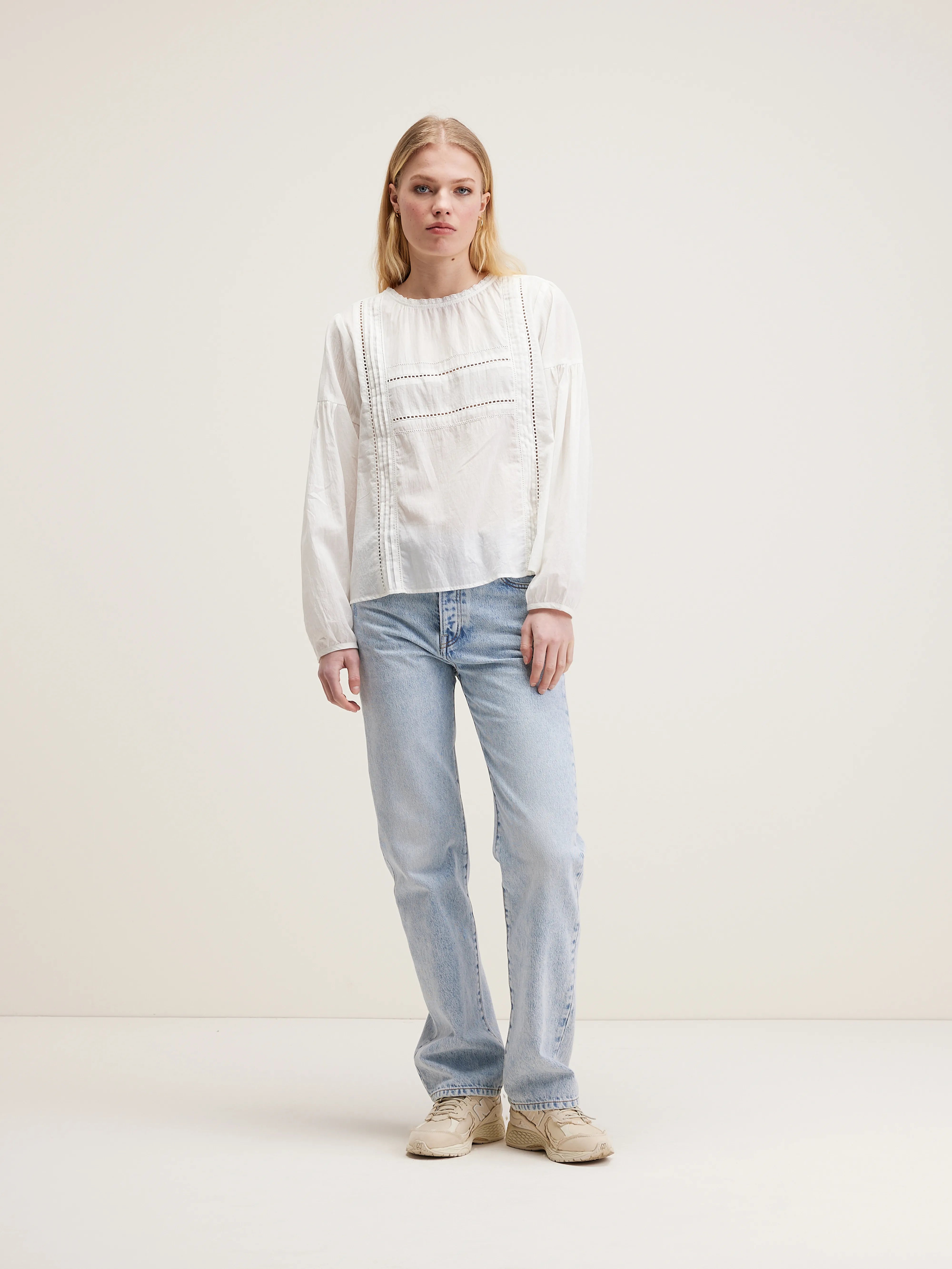 Dannie Cotton-veil Blouse - Natural For Women | Bellerose