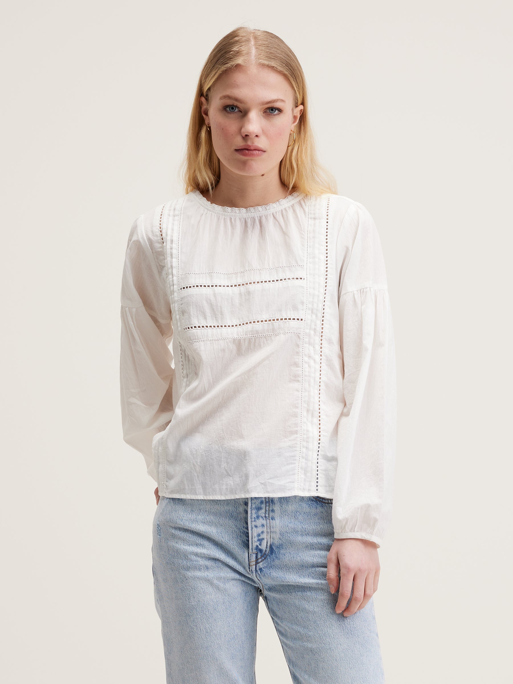 Blouse en voile de coton Dannie (242 / W / NATURAL)