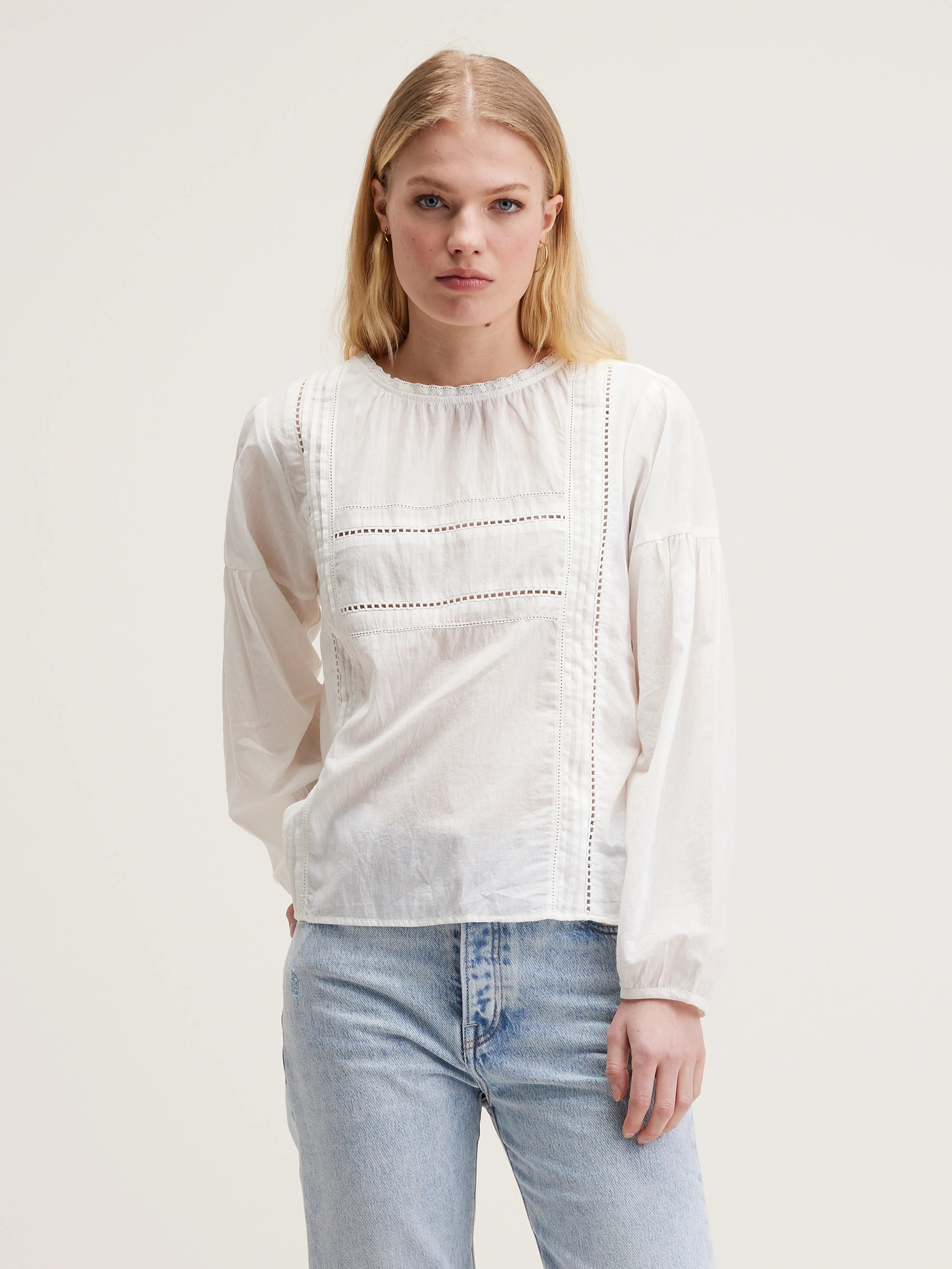 Blouse En Voile De Coton Dannie - Natural Pour Femme | Bellerose