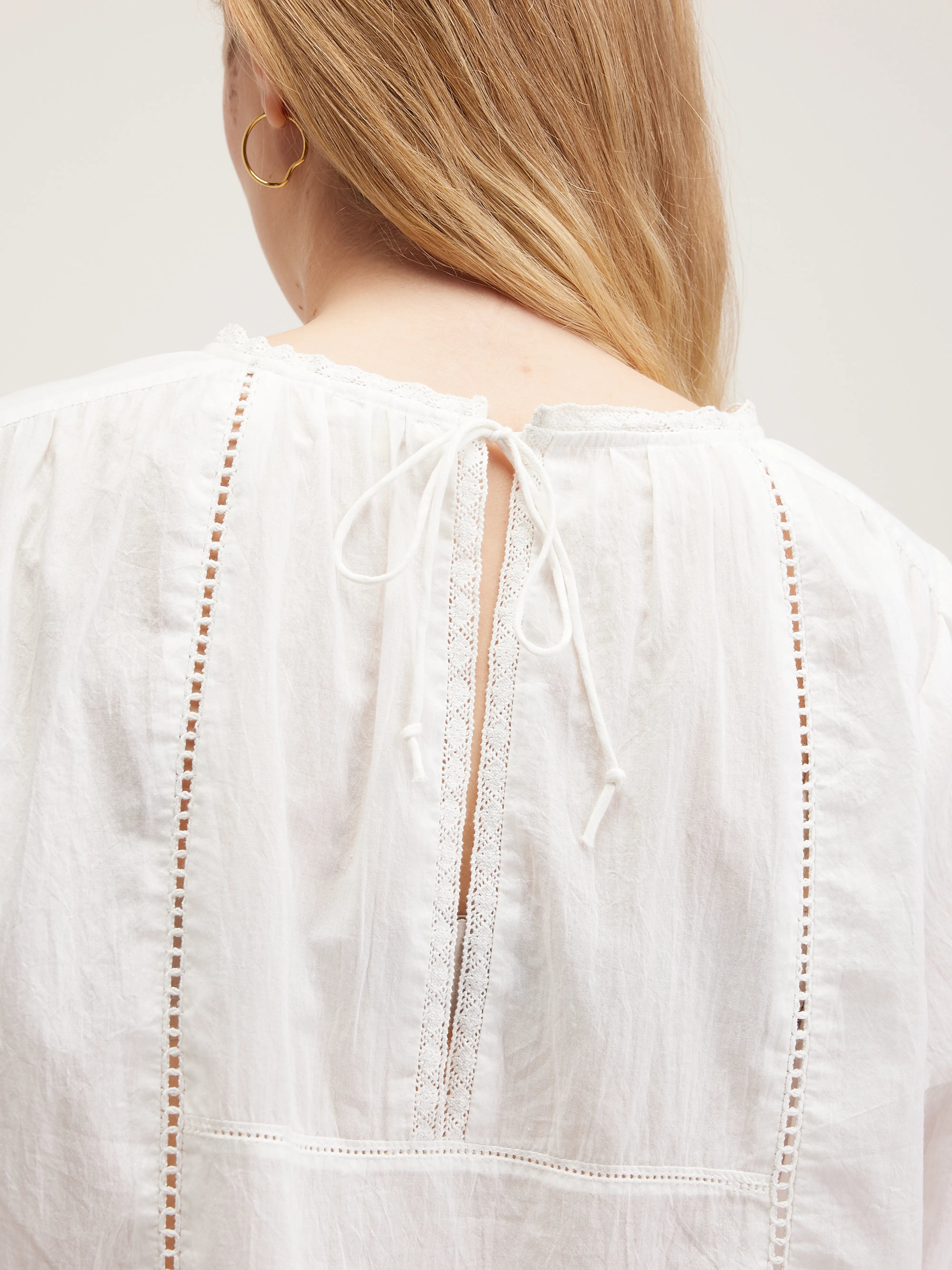 Dannie Cotton-veil Blouse - Natural For Women | Bellerose