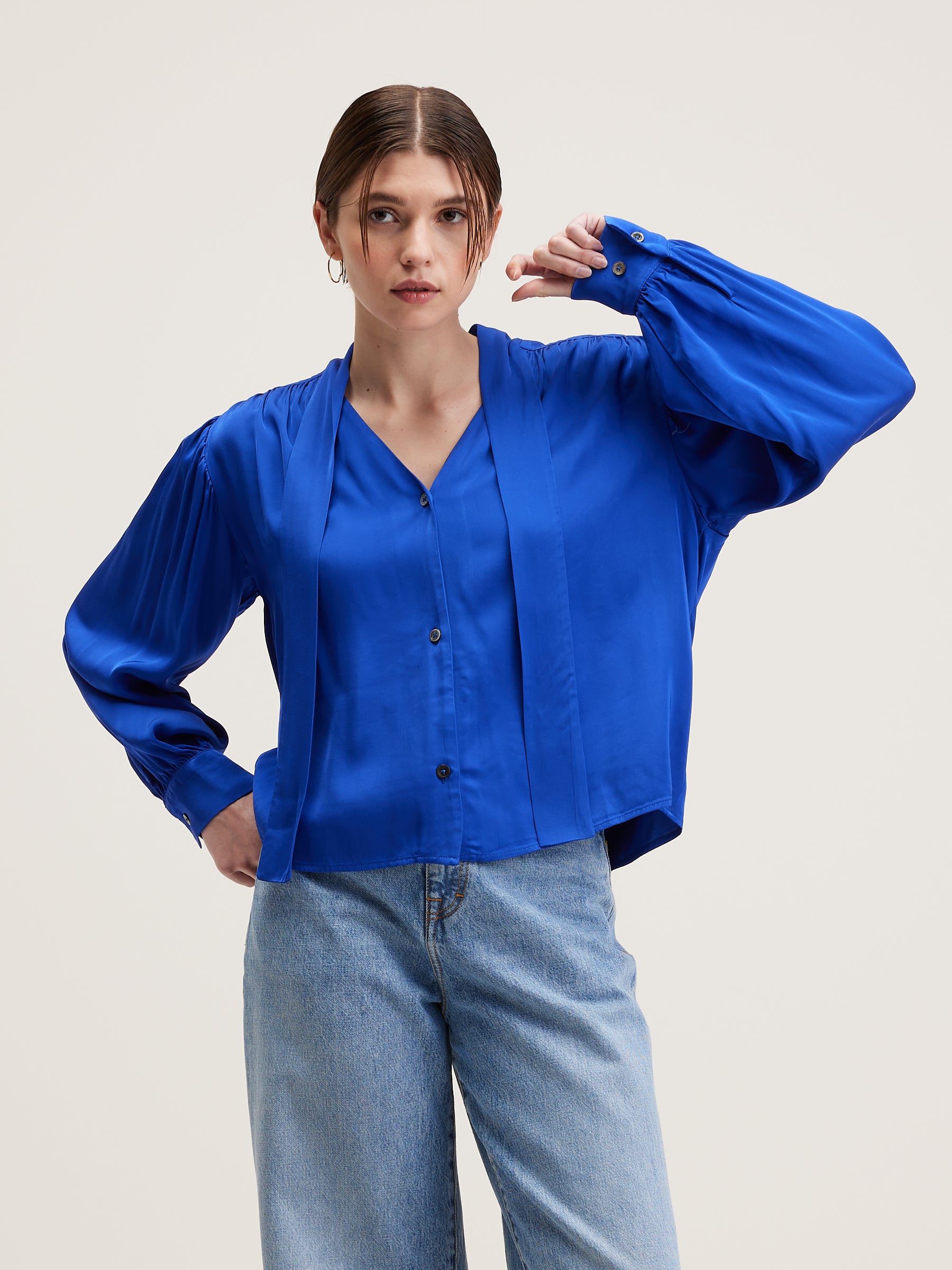 Pragues Classic Blouse - Lazuli For Women | Bellerose