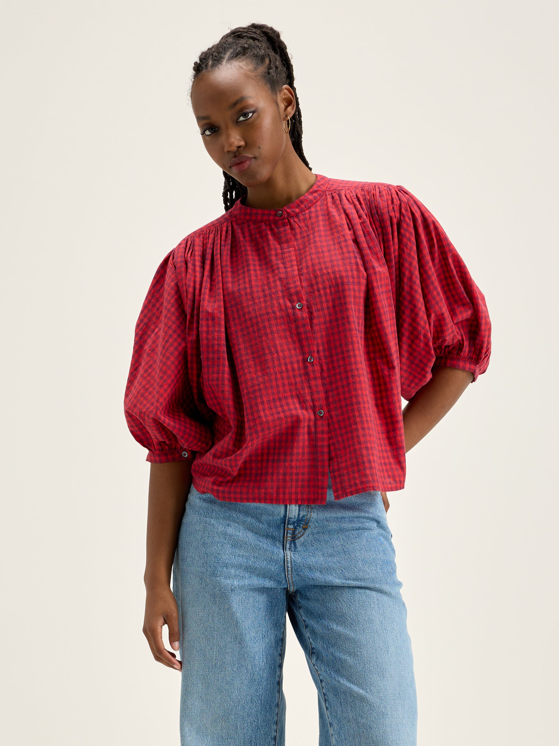 Ink Cropped Blouse - Amore For Women | Bellerose