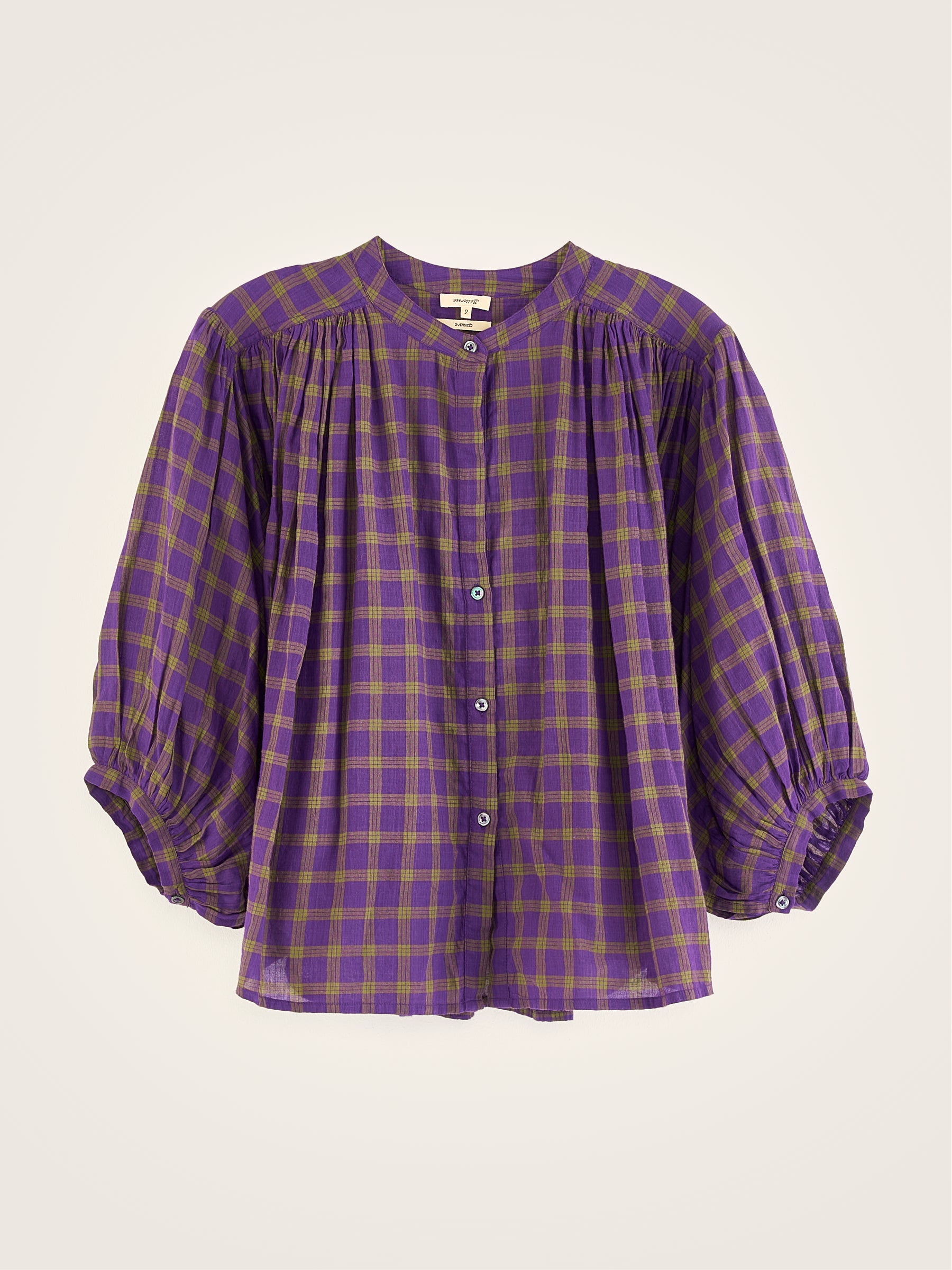 Ink cropped blouse (242 / W / CHECK A)