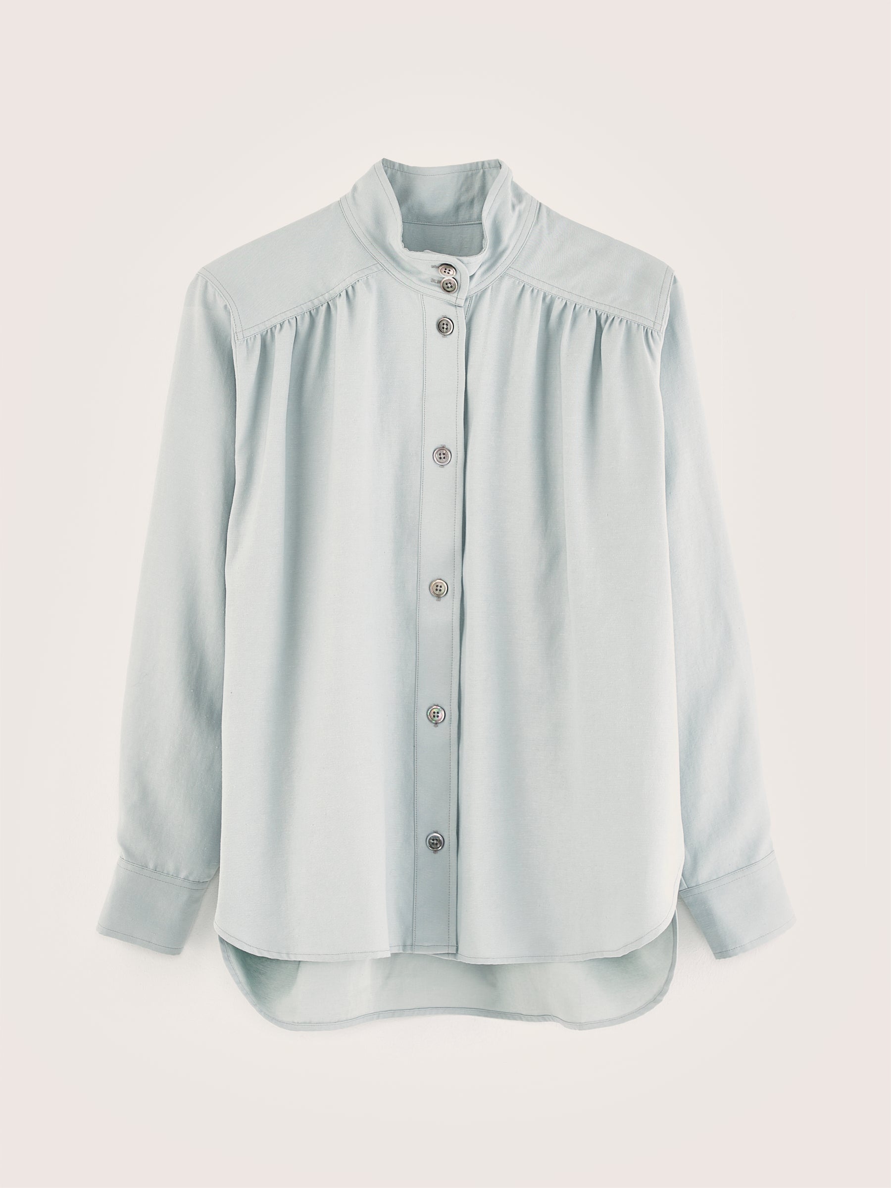 Peachy knoopsluiting blouse (242 / W / GIVRE)