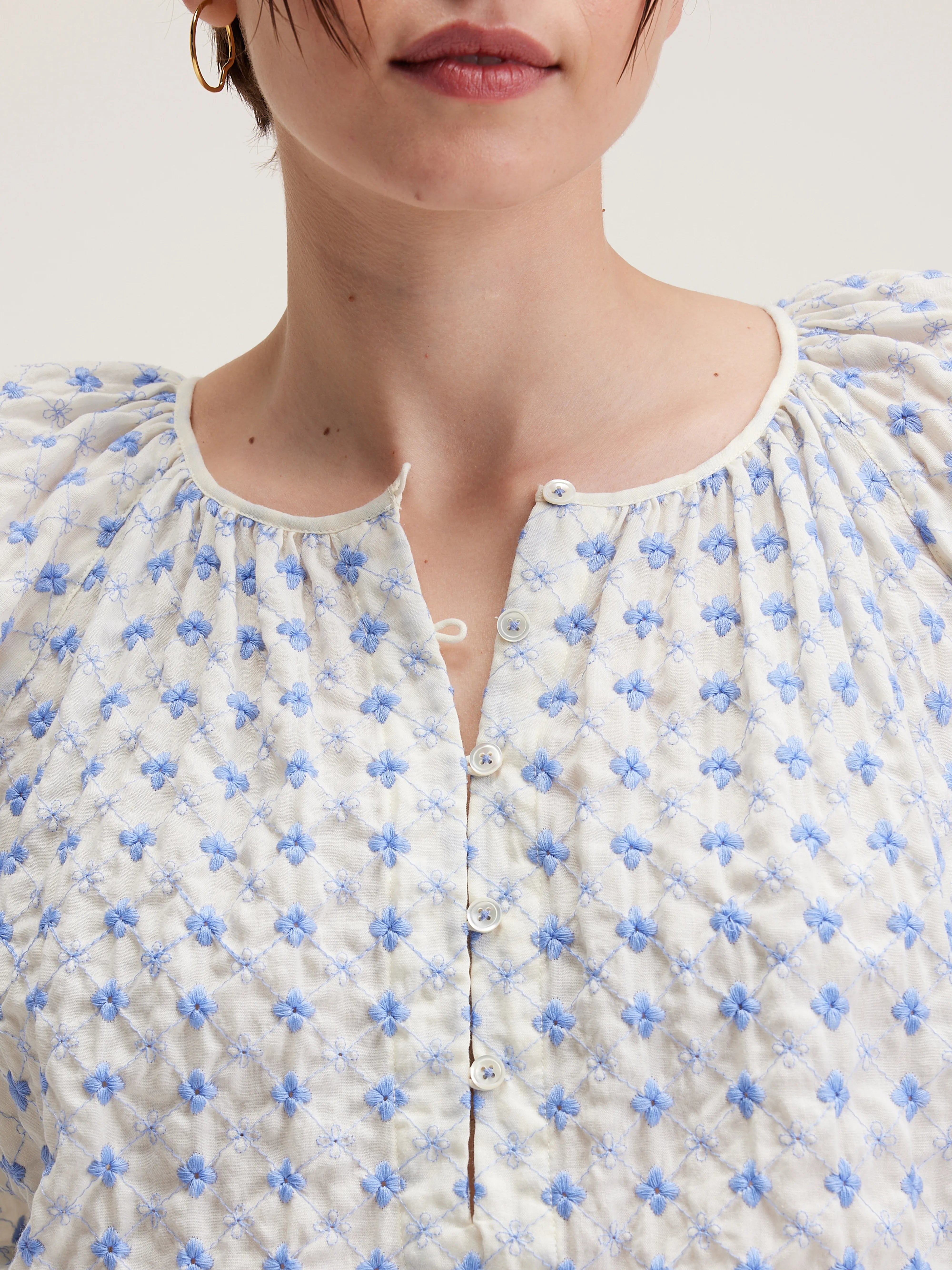 Haiti Romantic Blouse - Bonbon / Light rose For Women | Bellerose