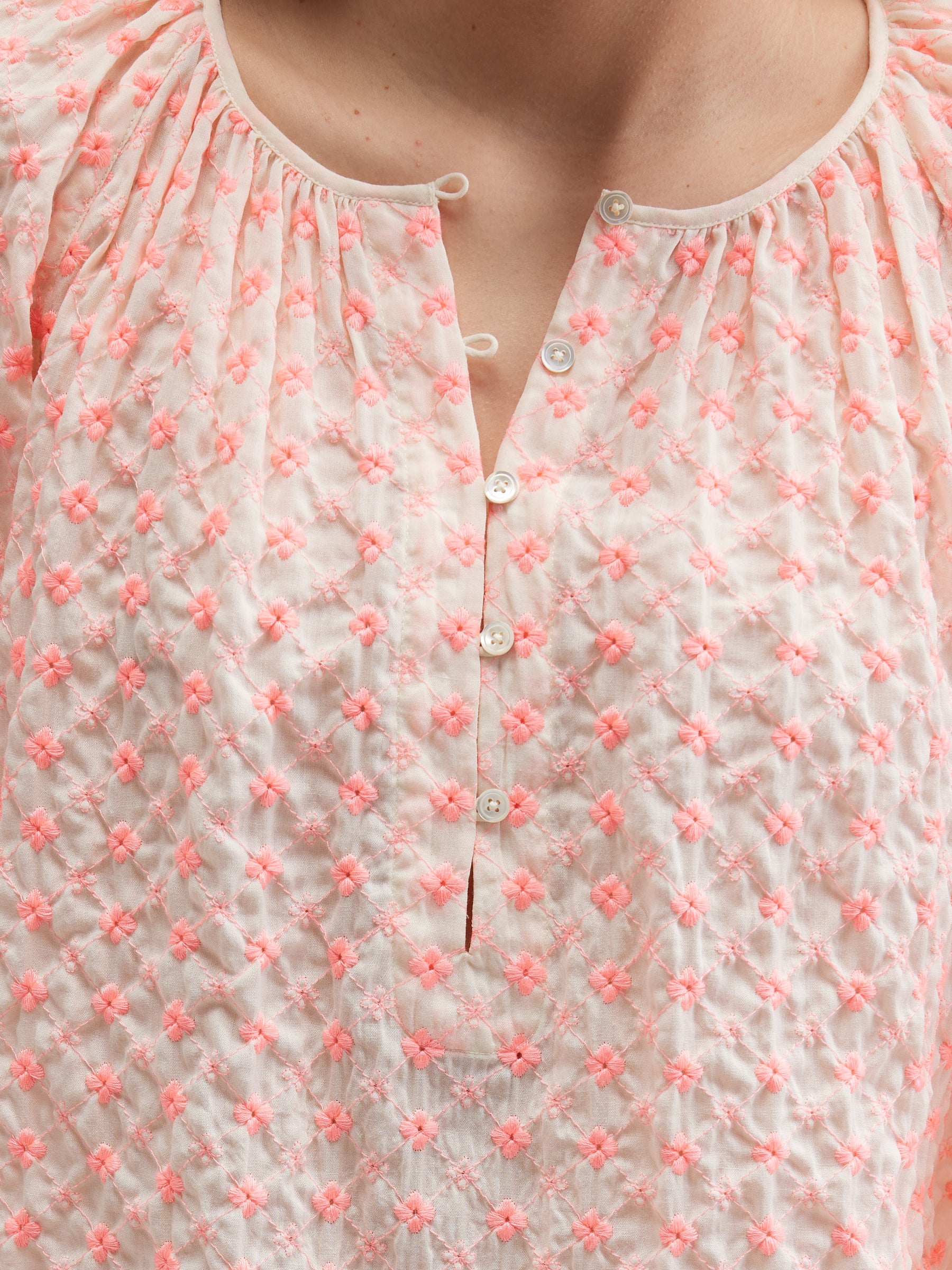 Haiti Romantische Blouse - Light rose / Rosee Voor Dames | Bellerose