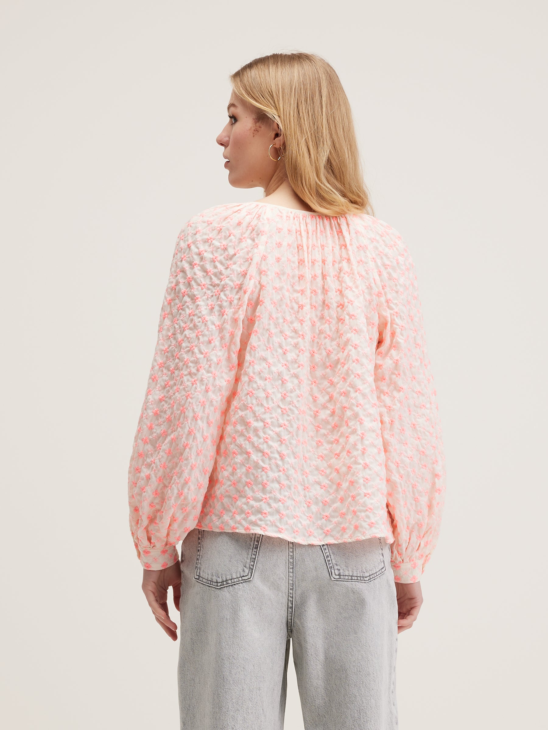 Haiti Romantische Blouse - Light rose / Rosee Voor Dames | Bellerose