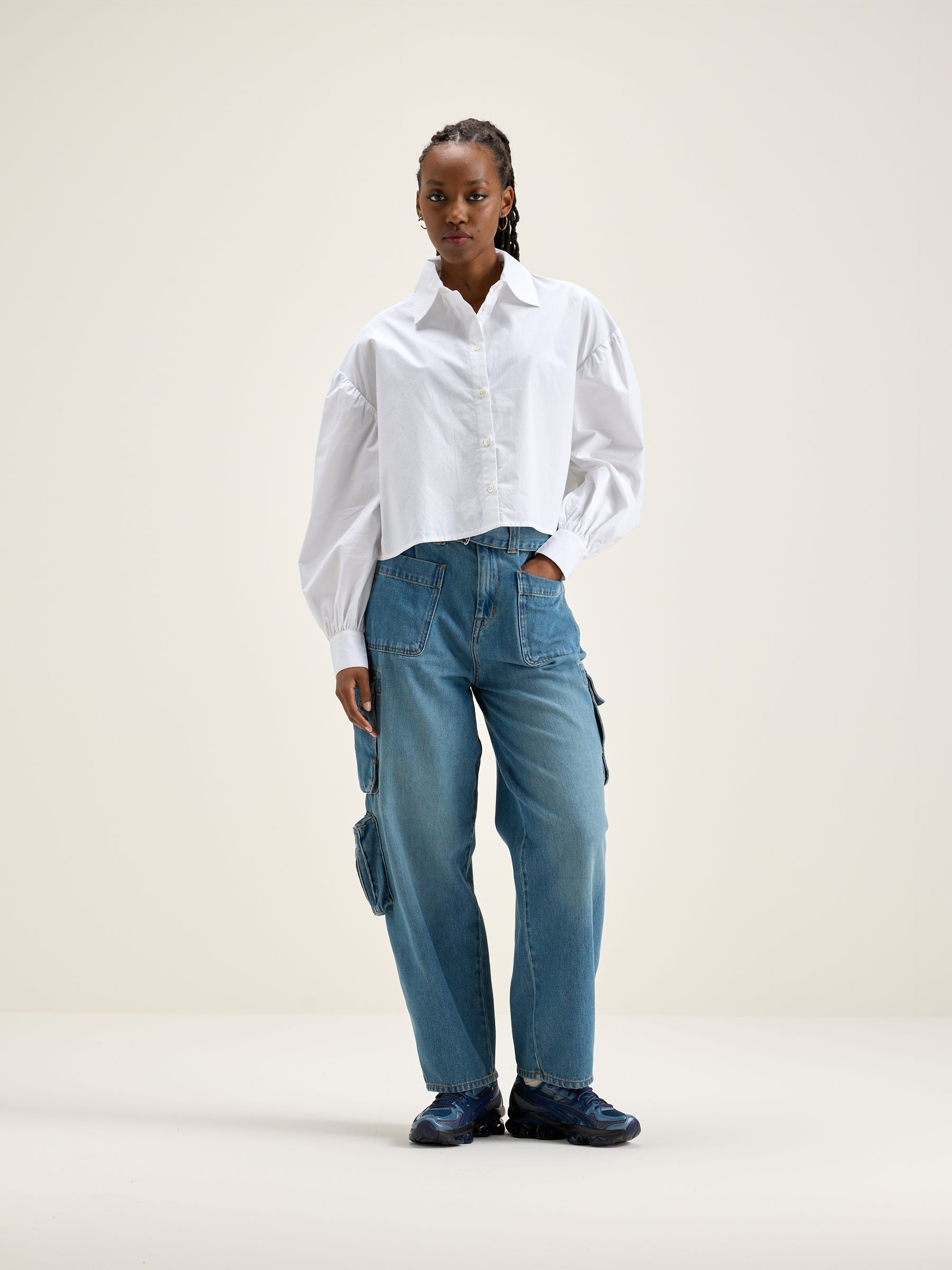 Kinga Poplin Shirt - White For Women | Bellerose