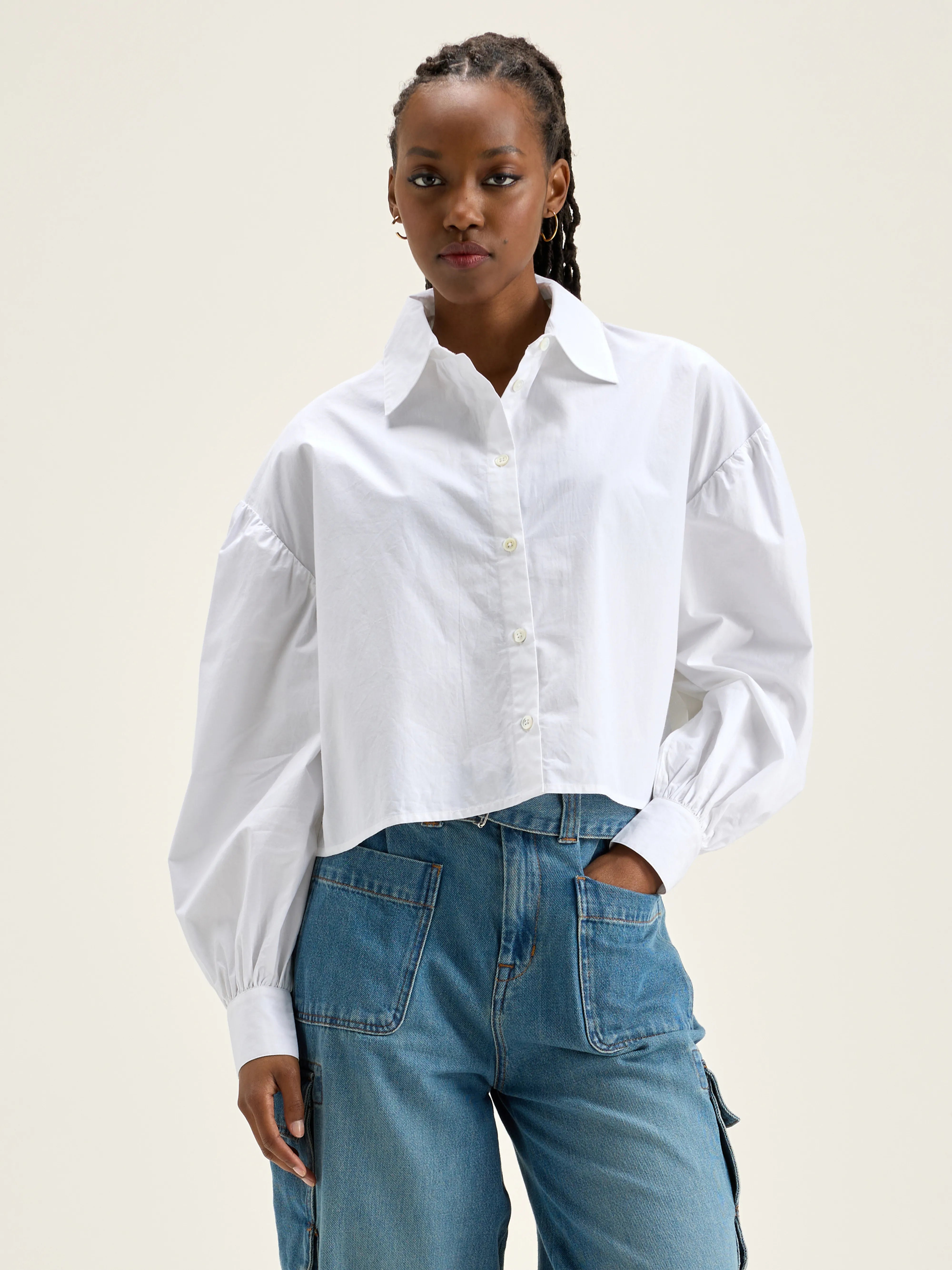 Kinga Poplin Shirt - White For Women | Bellerose